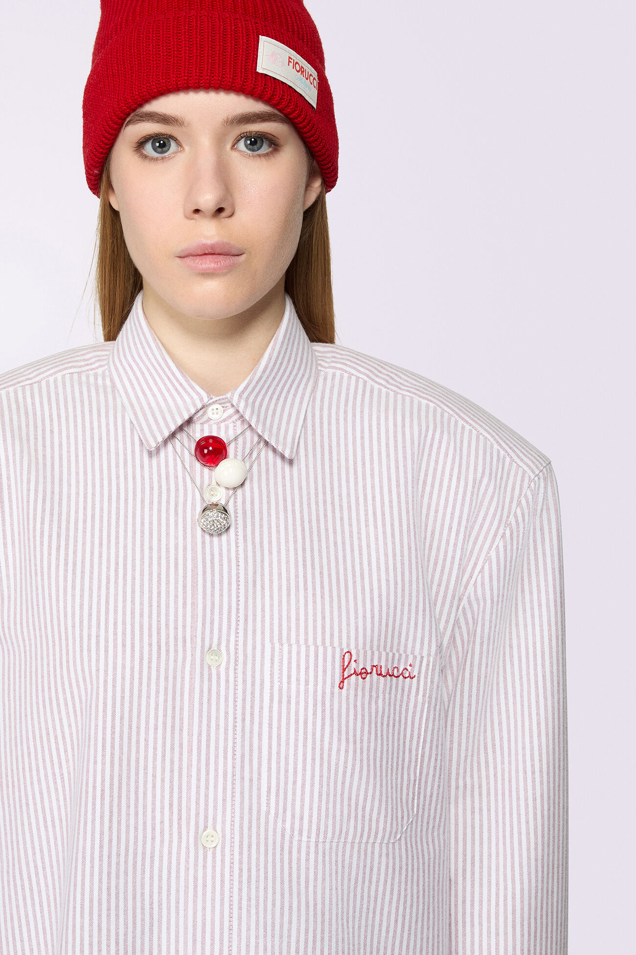 Stripe Flannel Shirt Pink