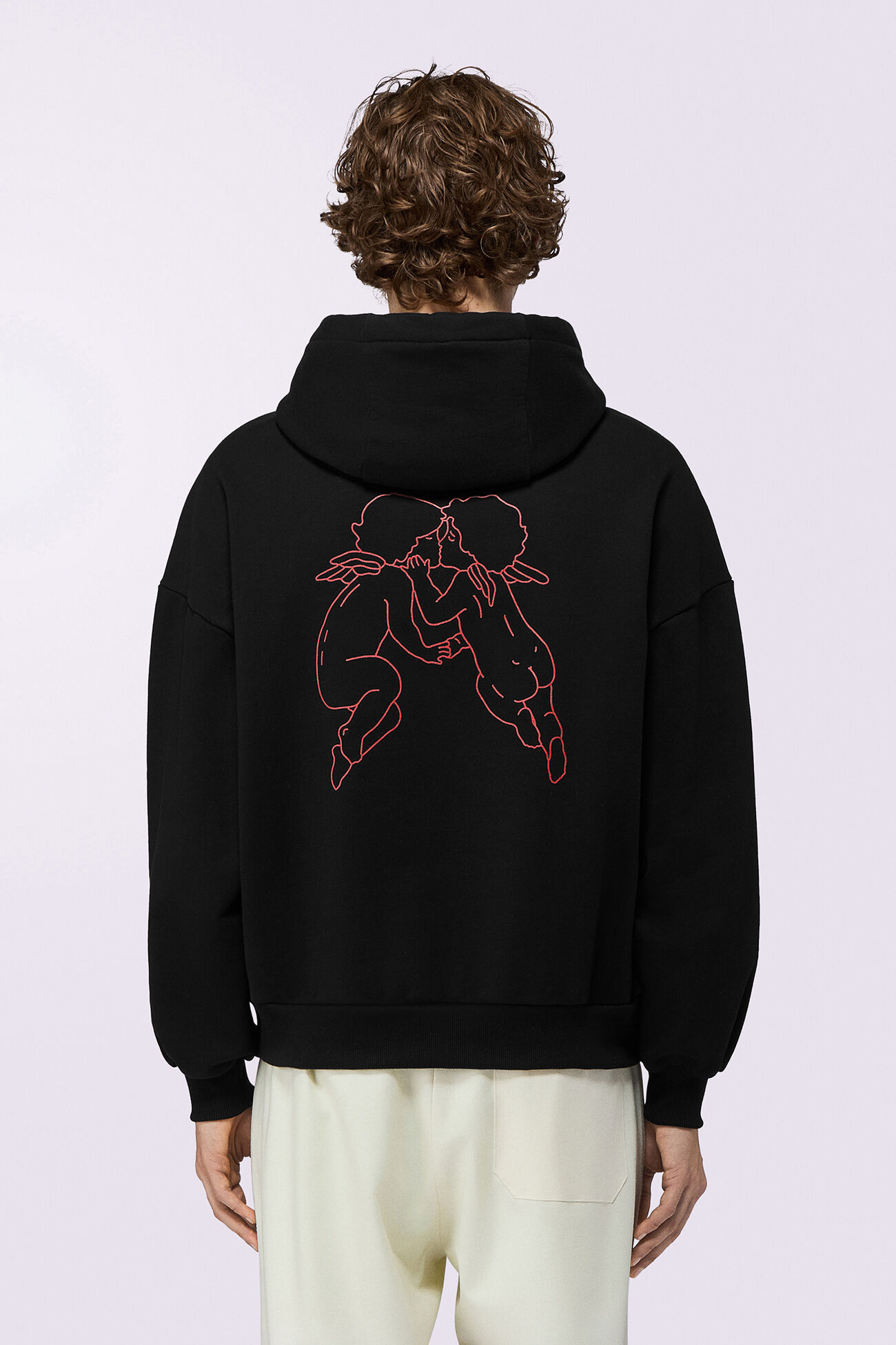 Kissing Angels Love Relaxed Hoodie Black
