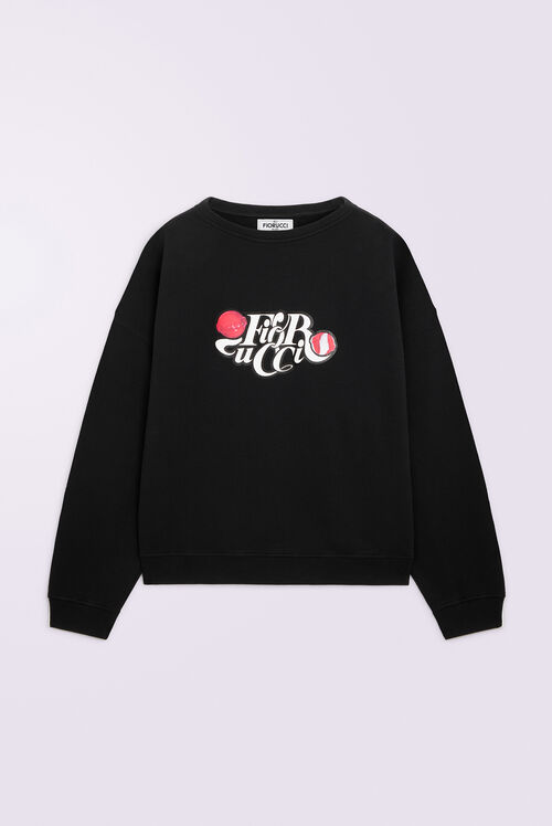 Unisex Lollipop Logo Sweatshirt Black