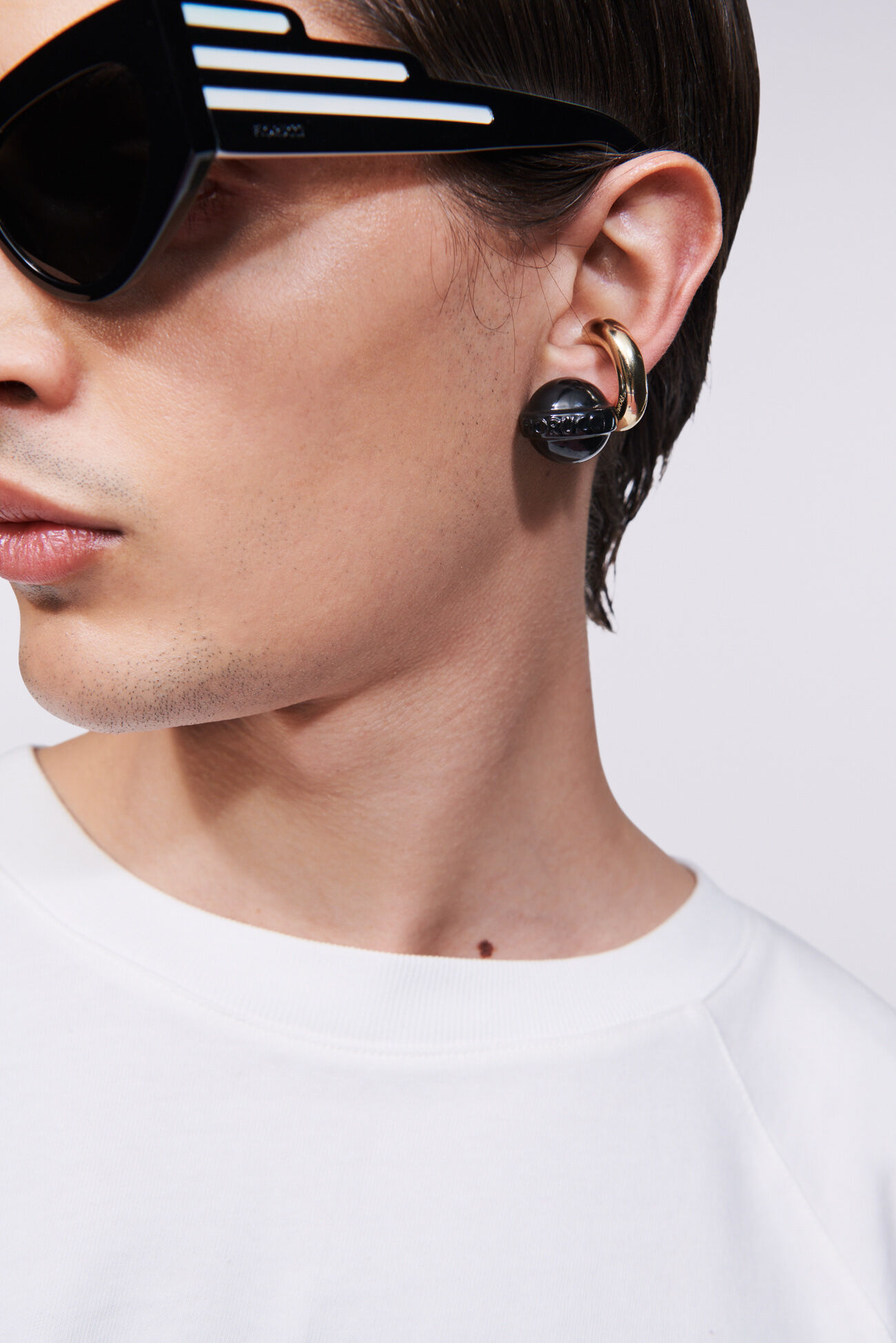 Mini Lollipop Earrings Black