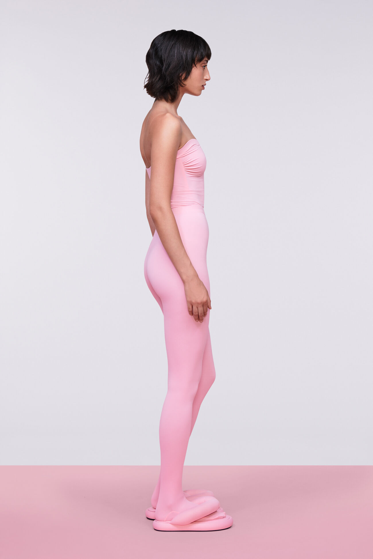 Footed Leggings Pink