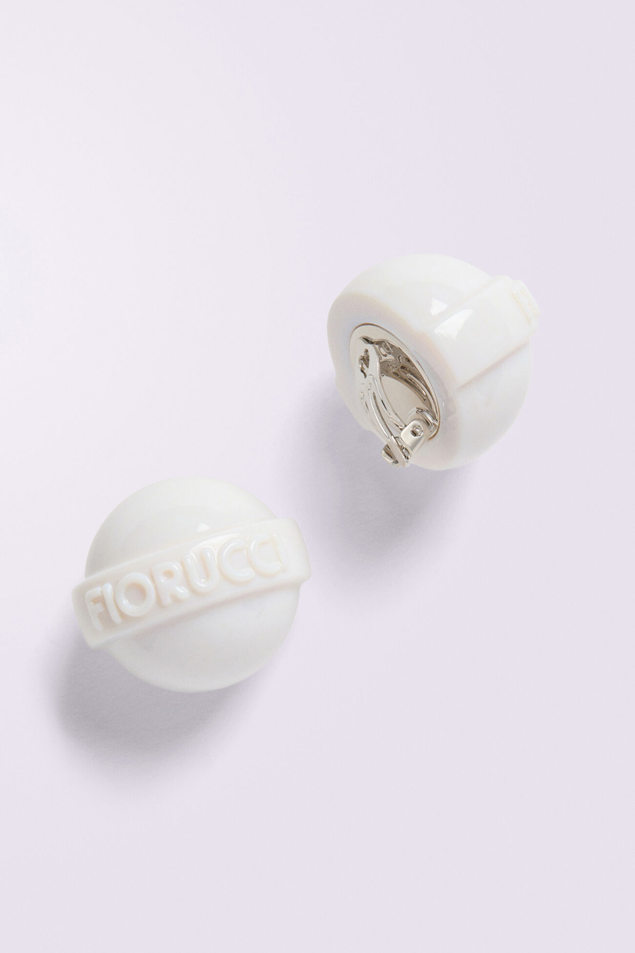 Lollipop Earrings White
