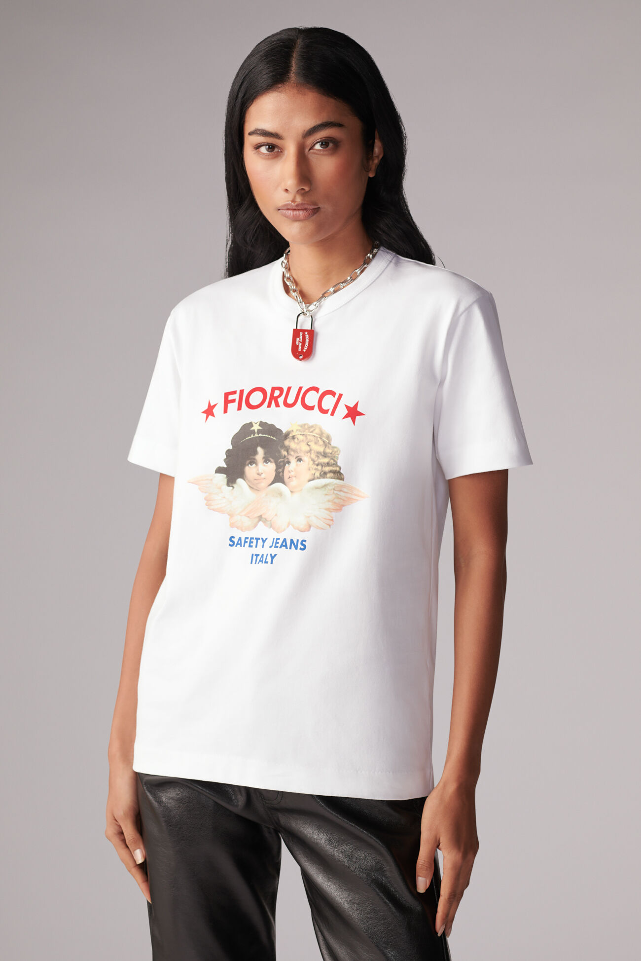 Safety Angels T-Shirt White | Fiorucci | Fiorucci Official Website