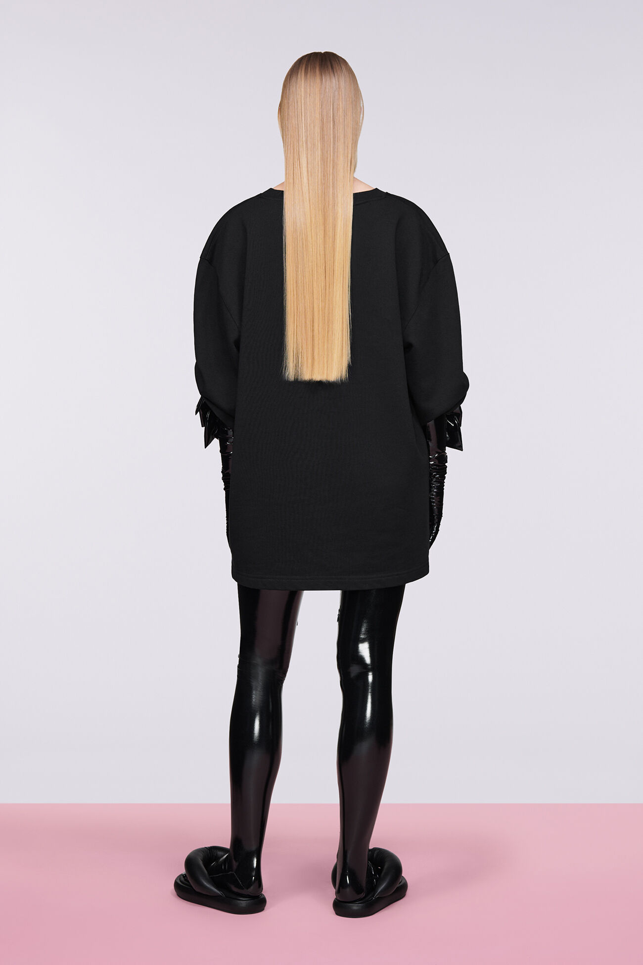 Unisex Angels Oversized Sweatshirt Black