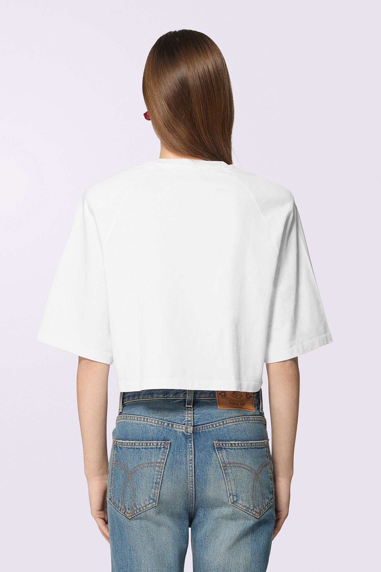 Lollipop Logo Crop T-Shirt White