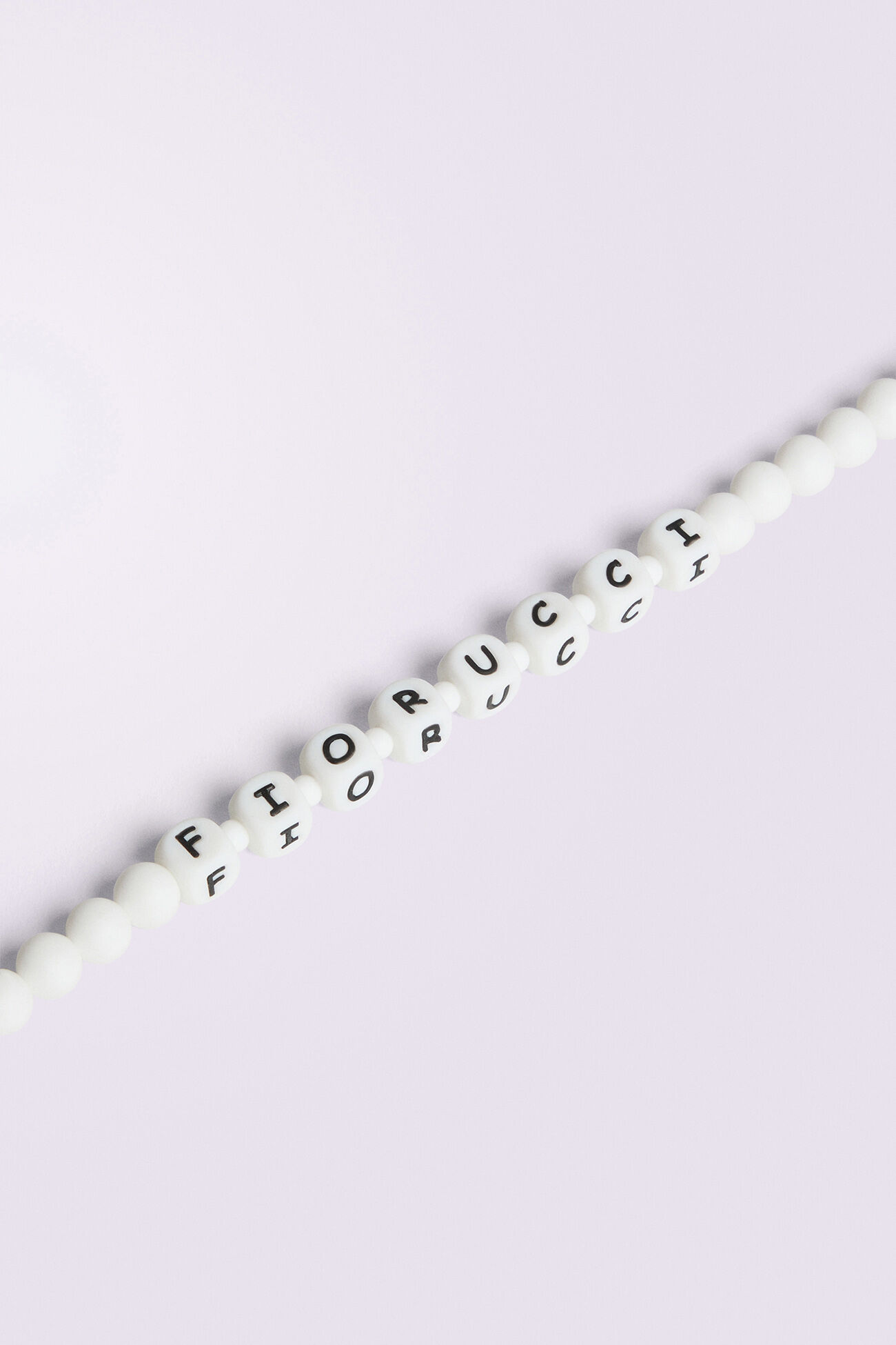 Beaded Bag Chain White