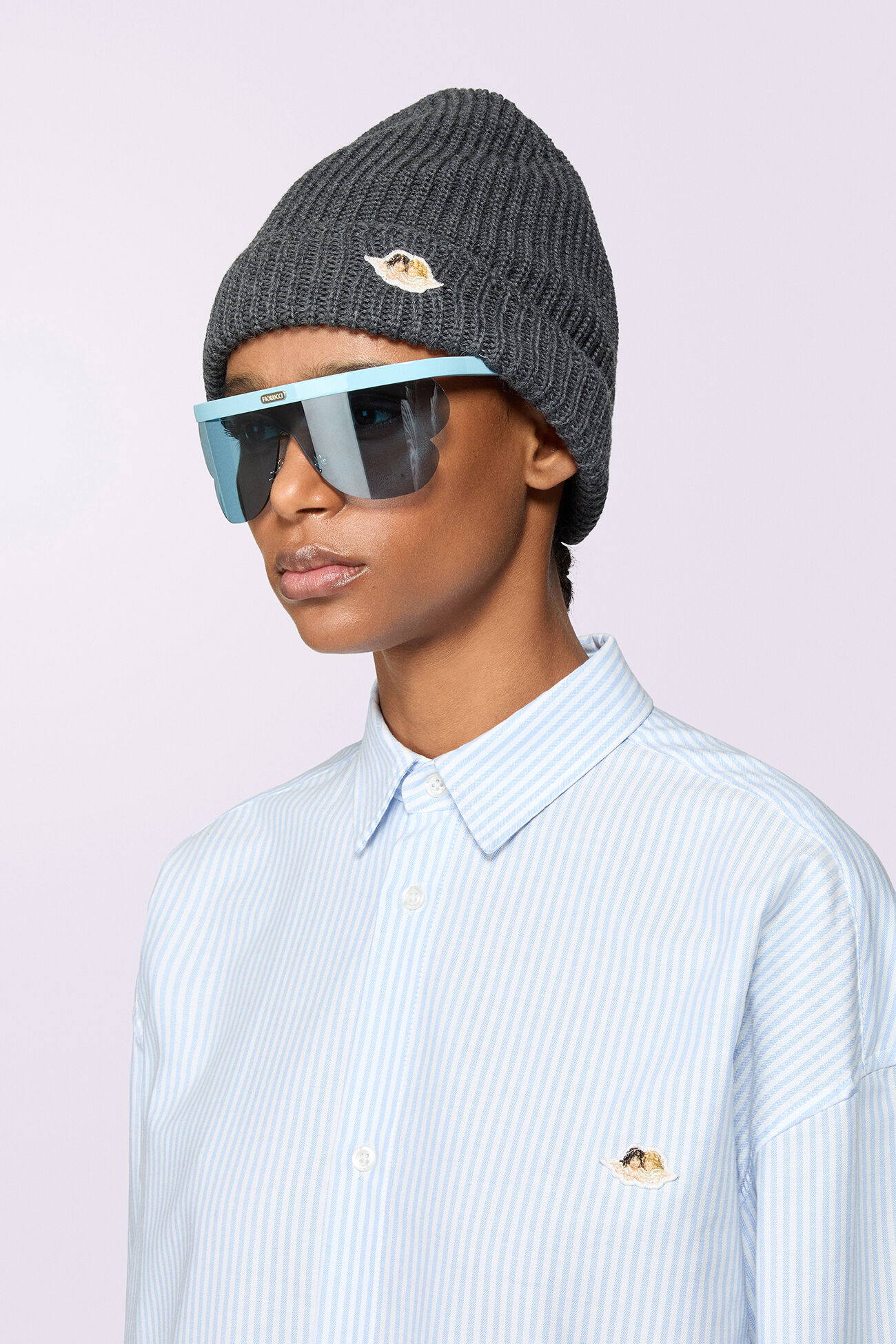 Angels Patch Beanie Grey