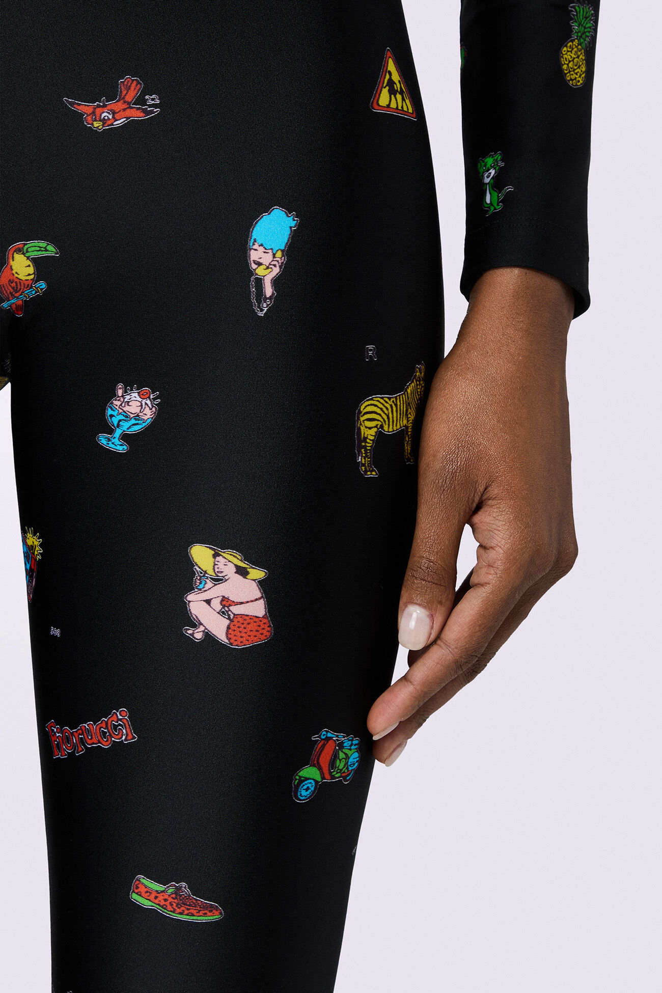 Toys Print Biker Shorts Black
