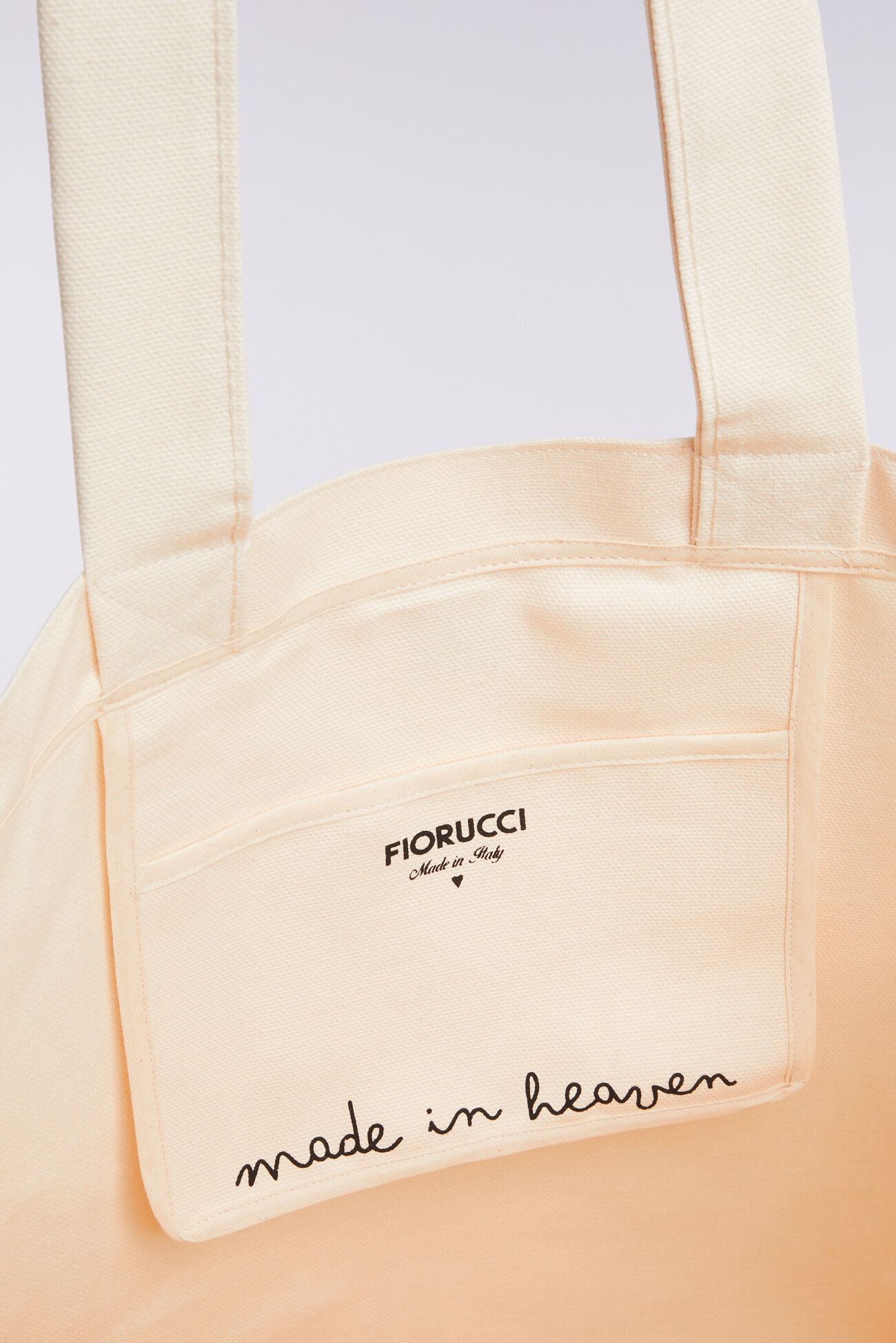 Fiorucci Official Online Store Cherry Mouth Graphic Tote Bag White Fiorucci