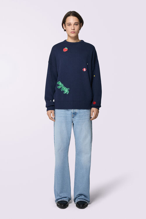 Dinosaur Knit Jumper Navy