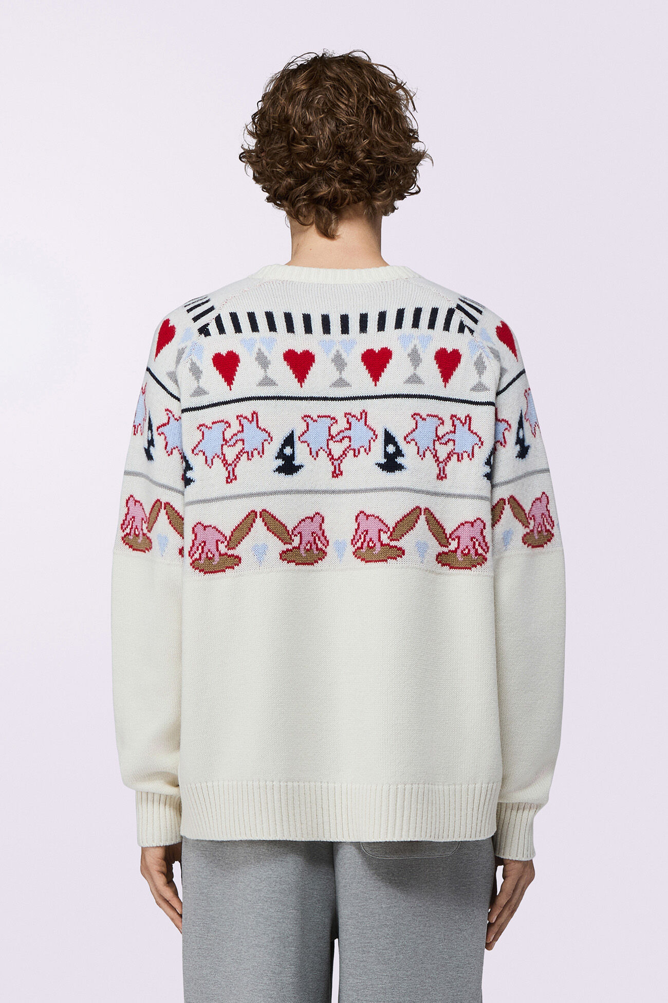 Tropical Fair Isle Jumper Cream