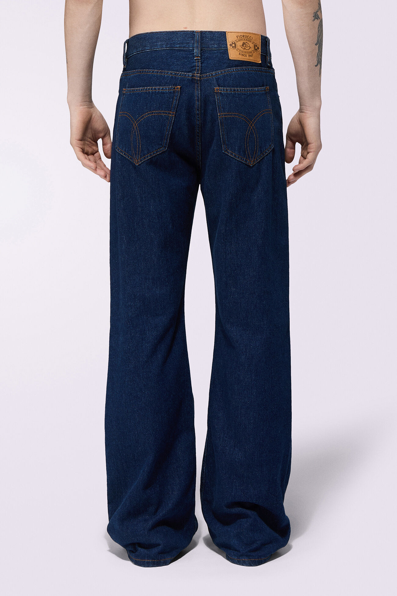 Wide Leg Jeans Deep Blue