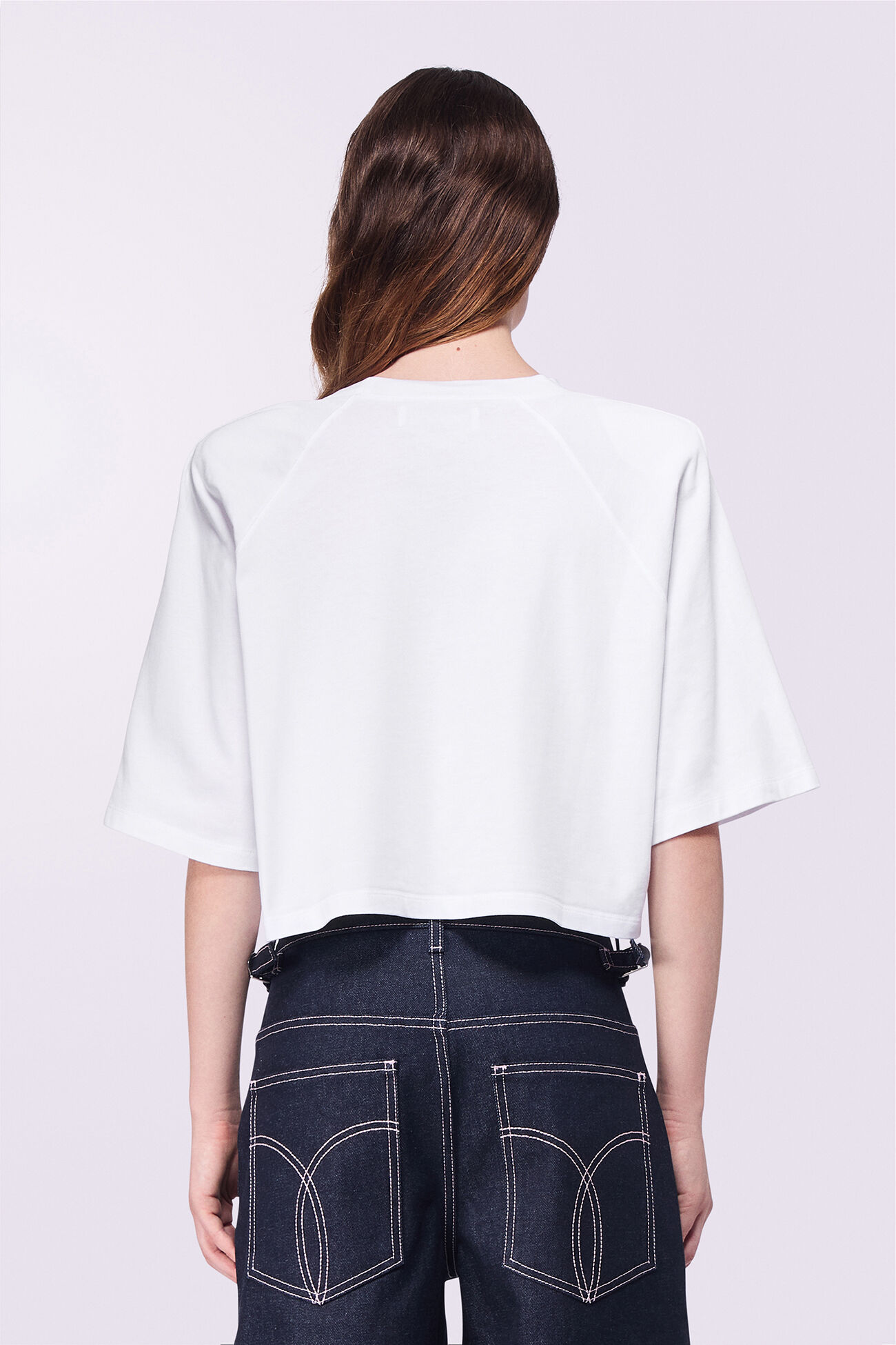 Angels Patch Crop T-Shirt White