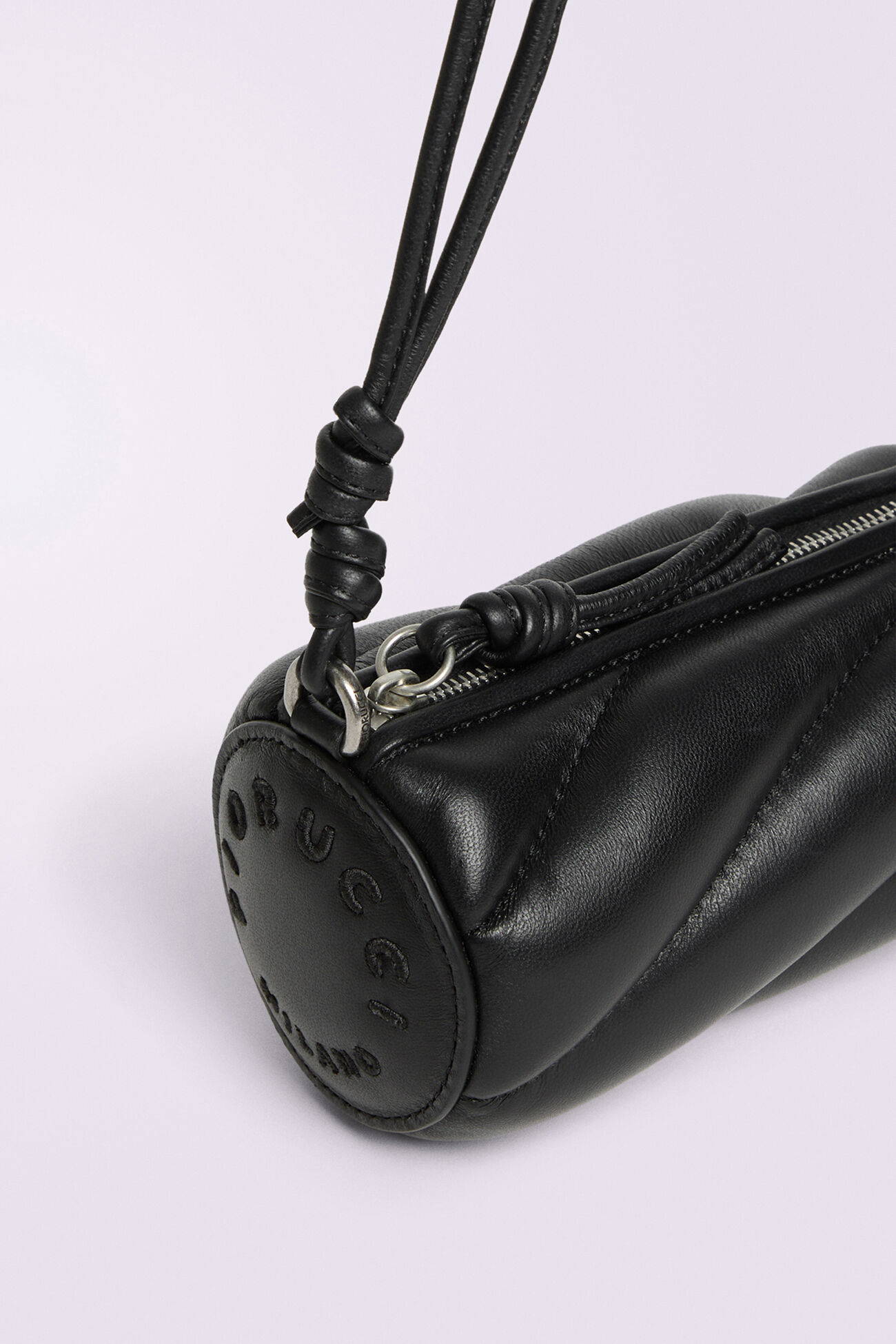 Mella Leather Micro Bag Black