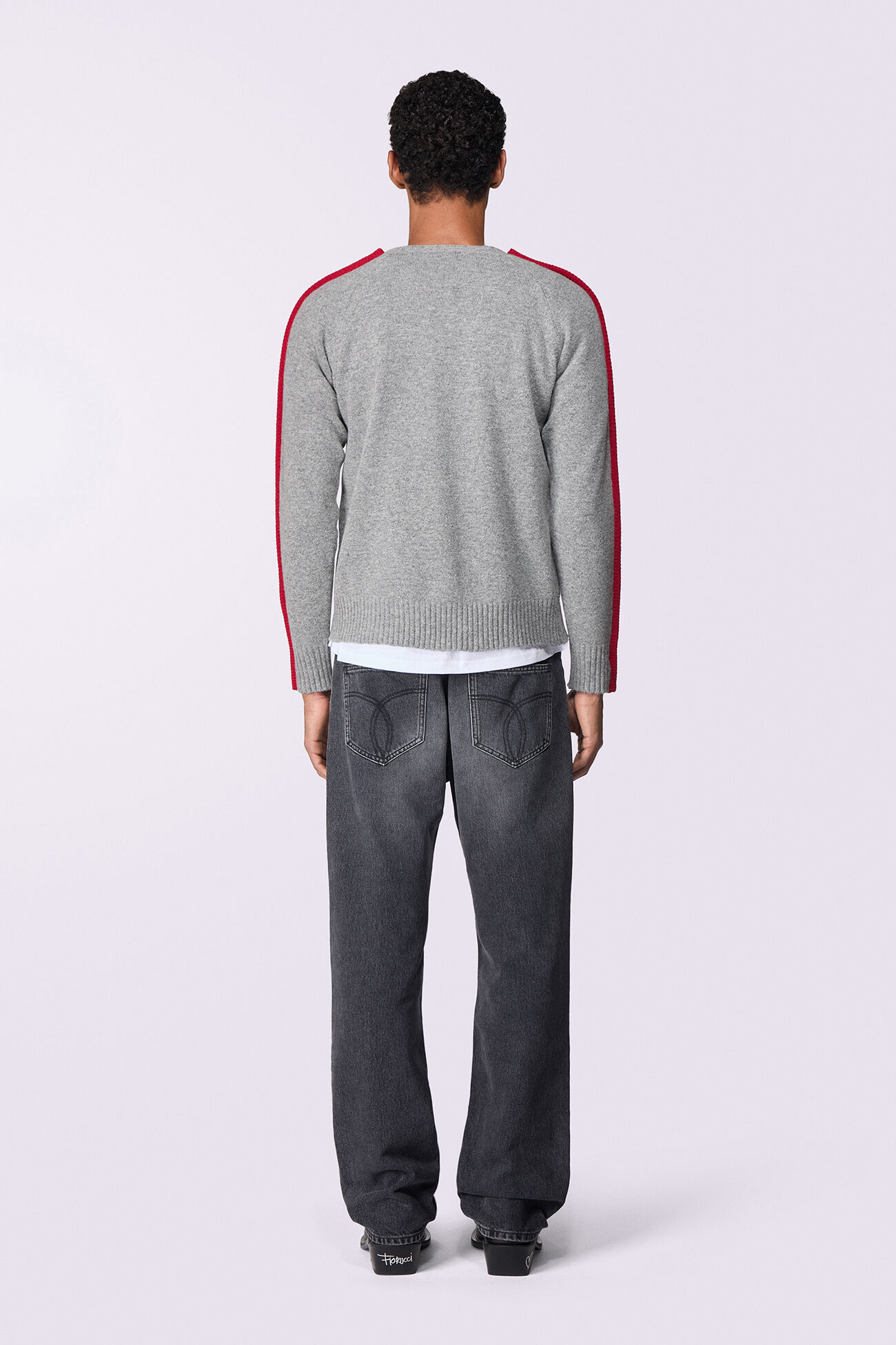 Unisex Puff Knit Jumper Grey