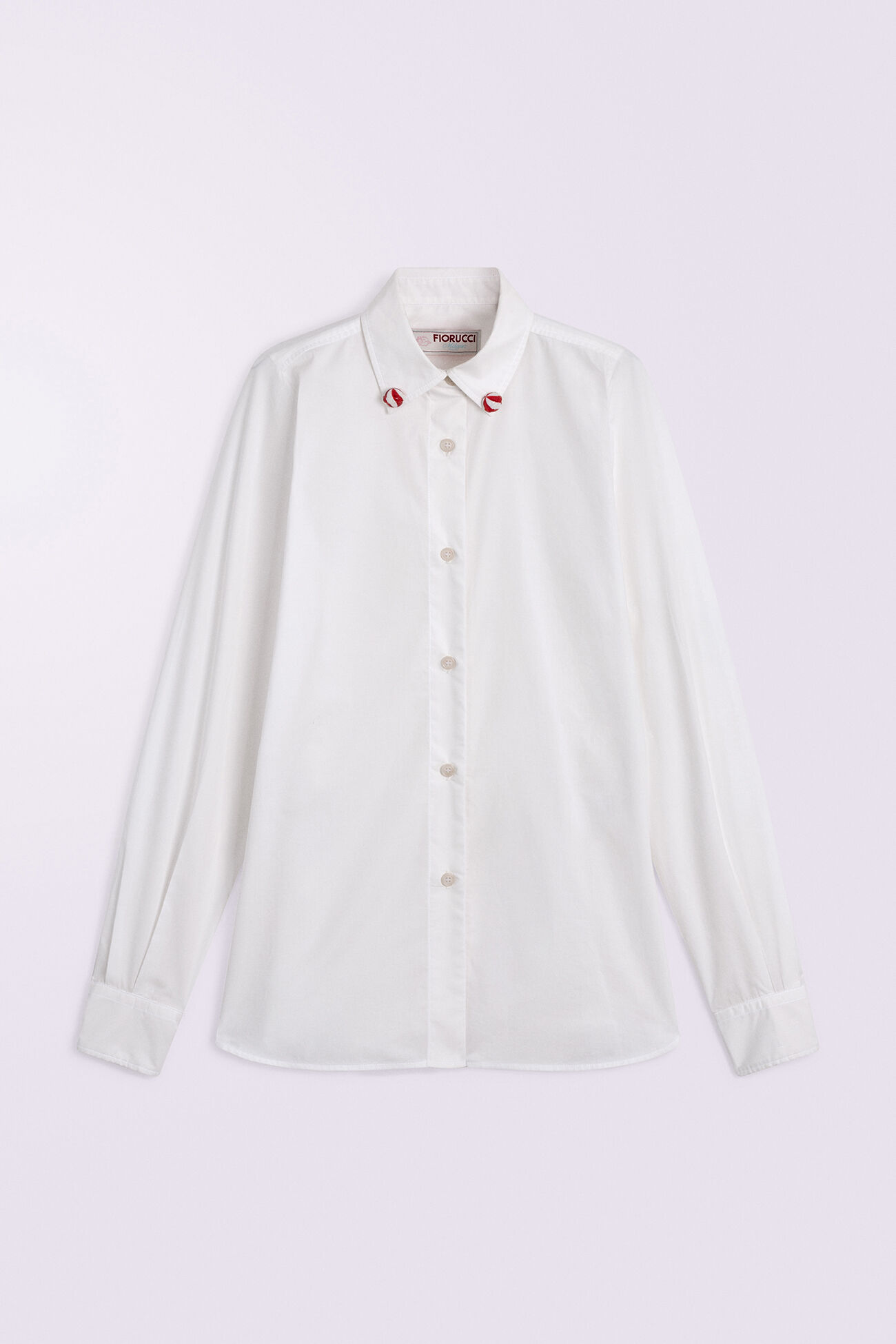 Lollipop Button-Down Shirt White