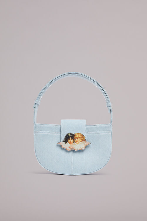 Angels Clasp Shoulder Bag Light Vintage