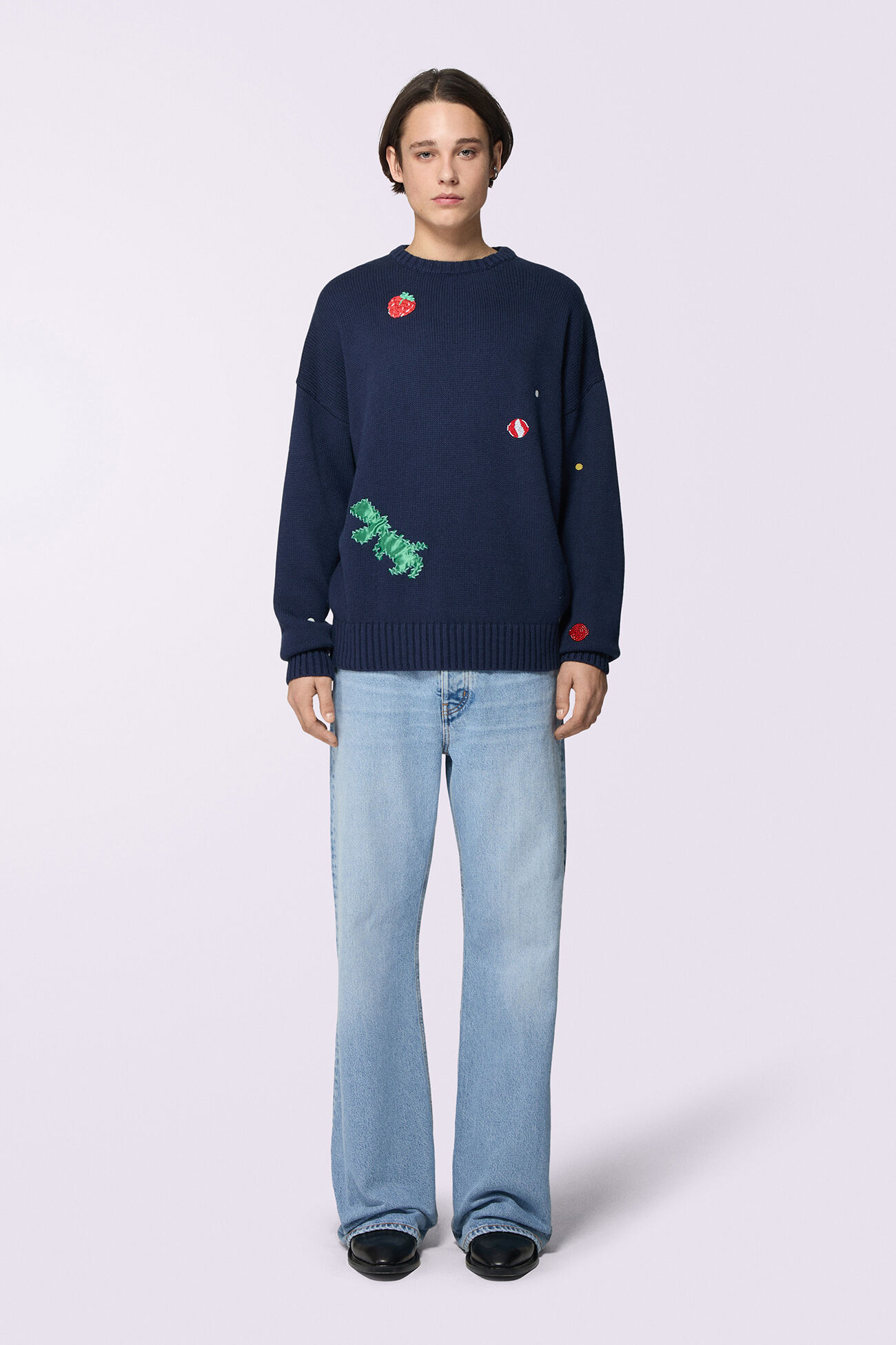 Wide Fit Jeans Light Blue
