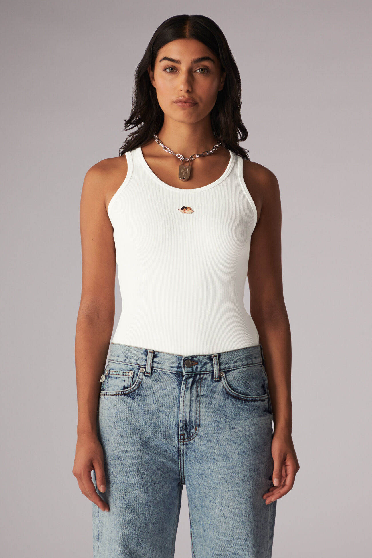 Icon Angels Plaque Vest White