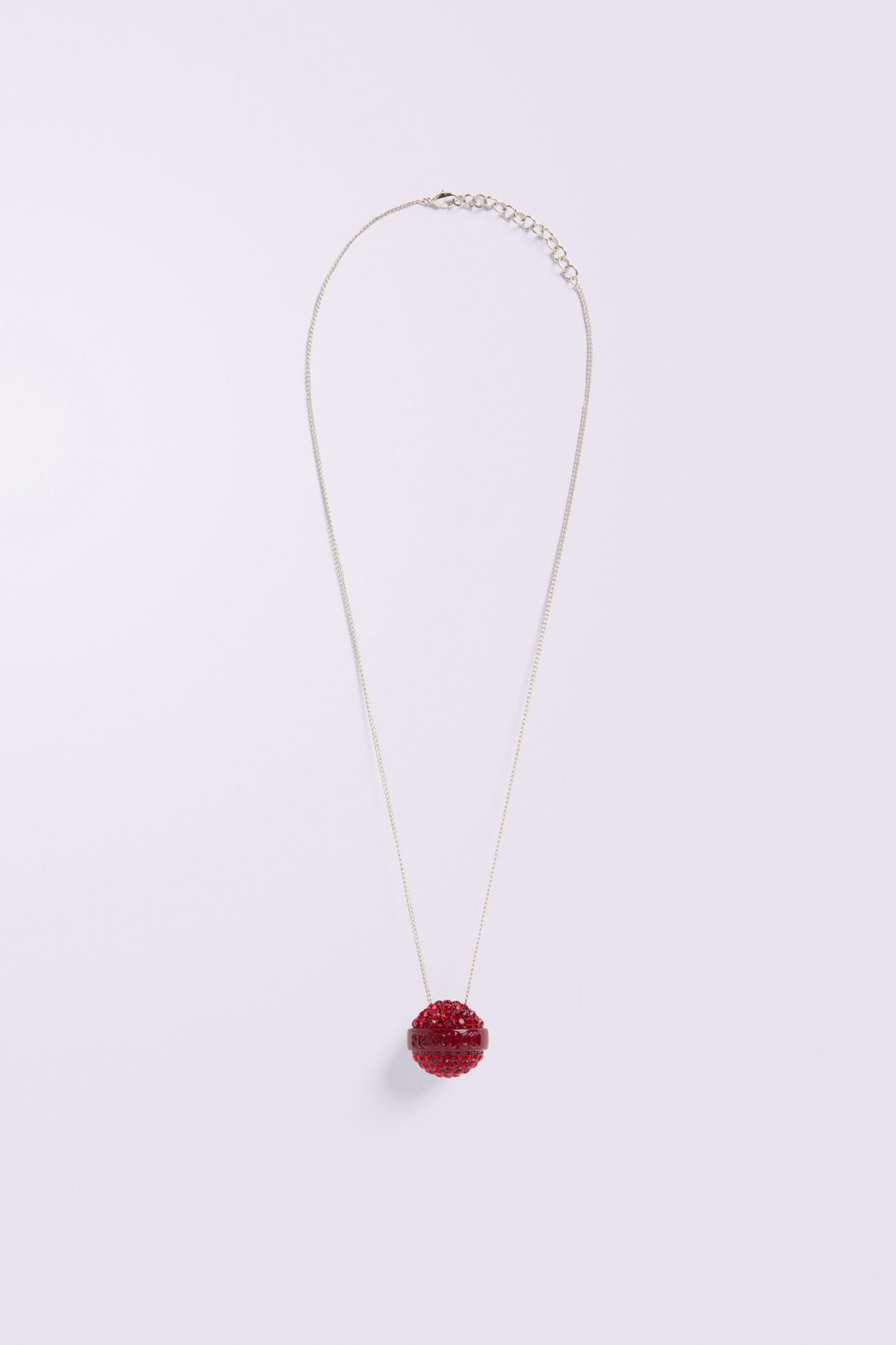 Crystal Lollipop Necklace Red