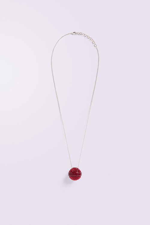 Crystal Lollipop Necklace Red