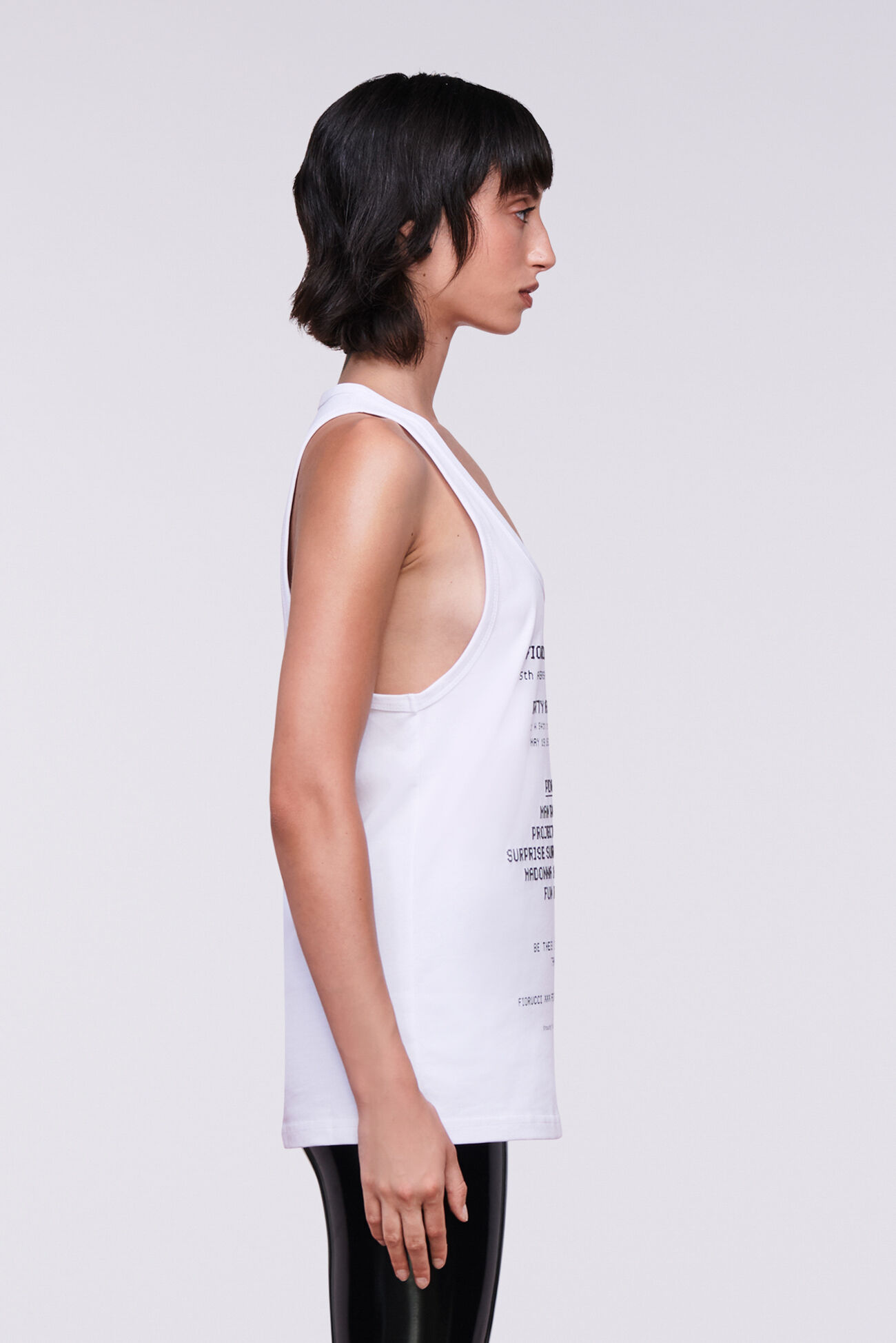Invitation Graphic Tank Top White