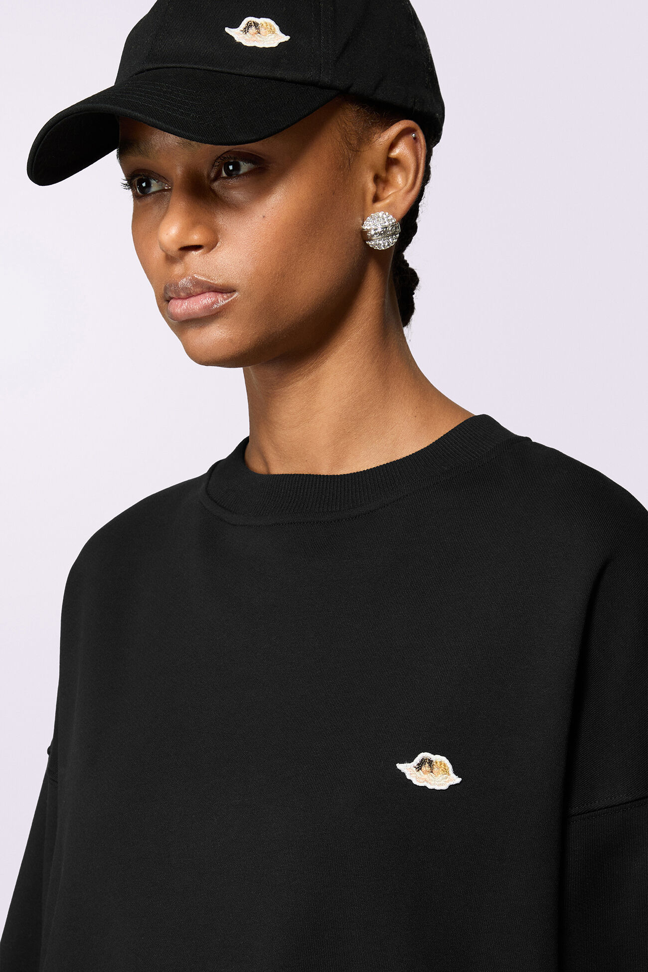 Angels Patch Sweatshirt Black