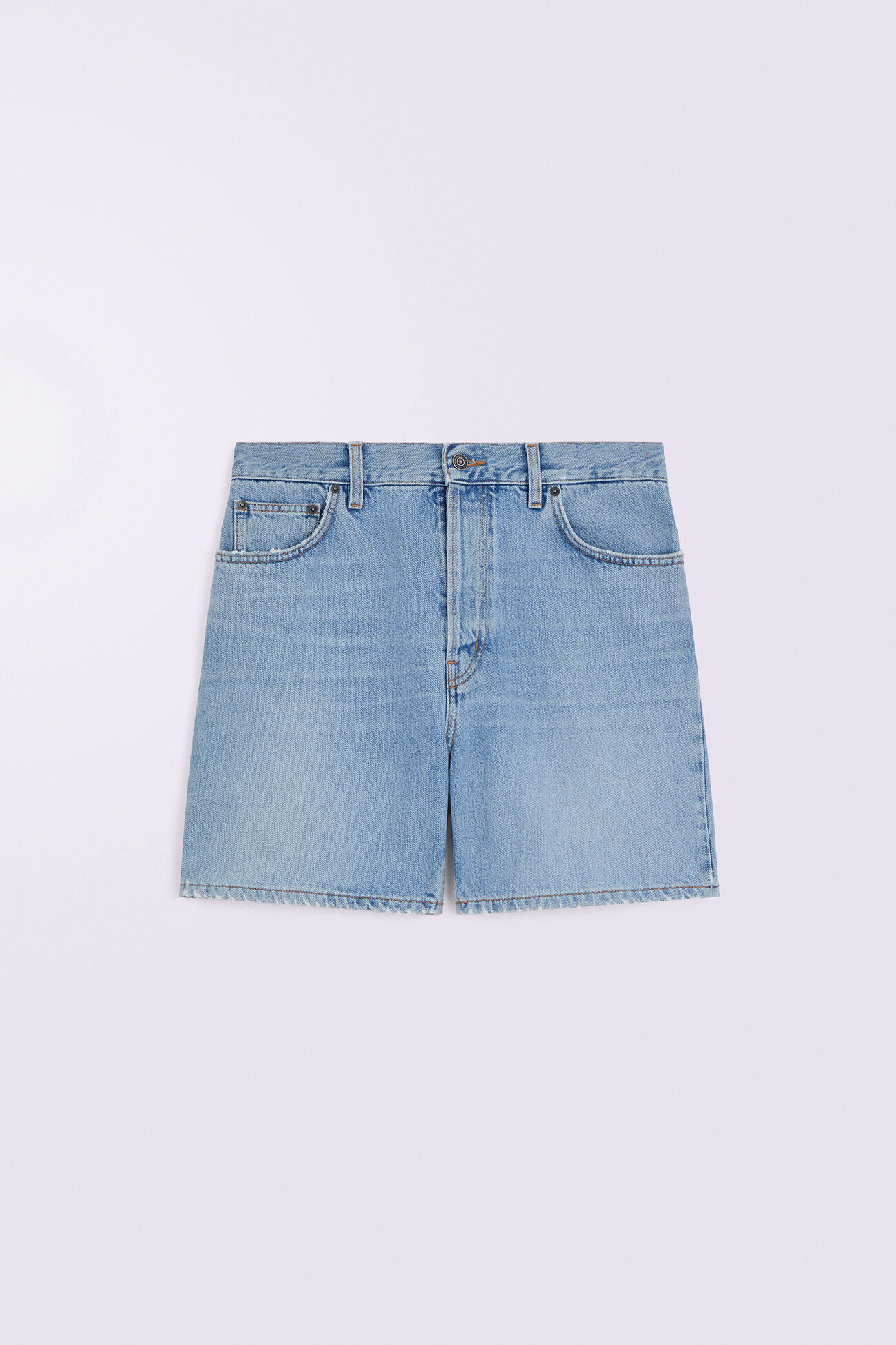 Denim Bermuda Shorts Light Blue
