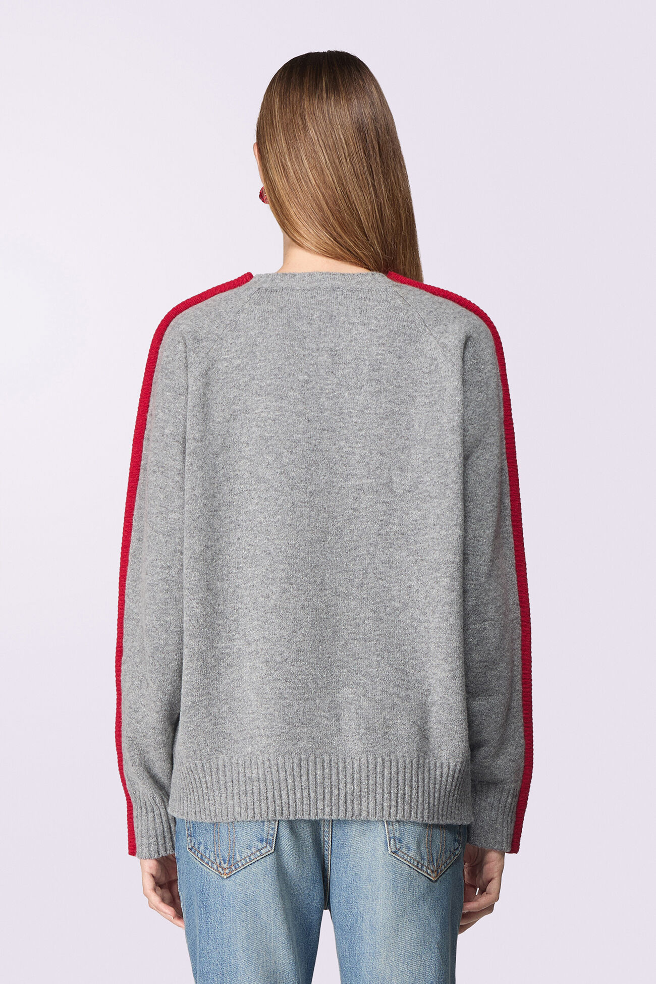 Unisex Puff Knit Jumper Grey