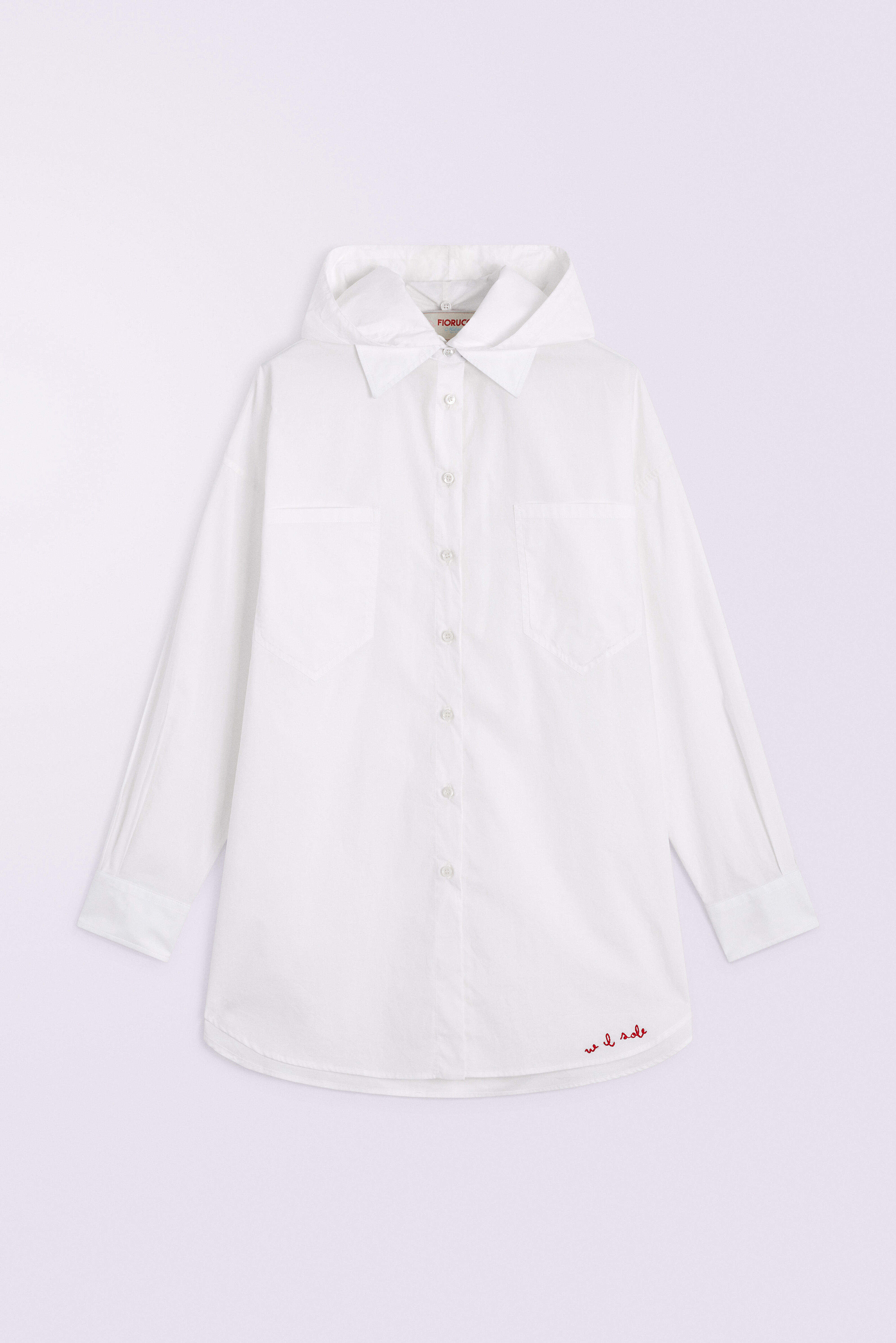Hooded Shirt White