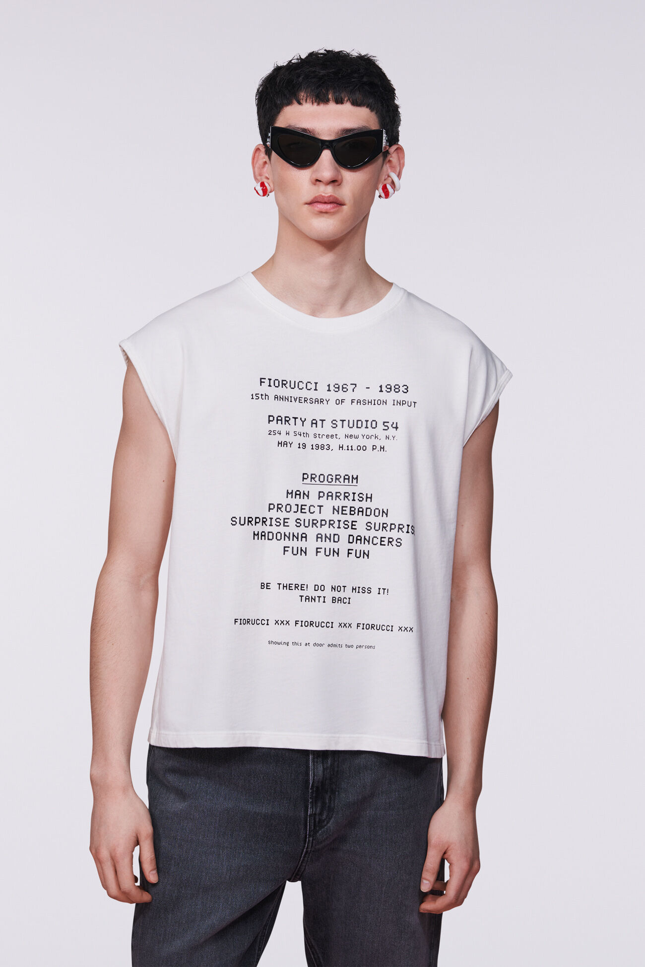 Invitation Graphic Tank Top White