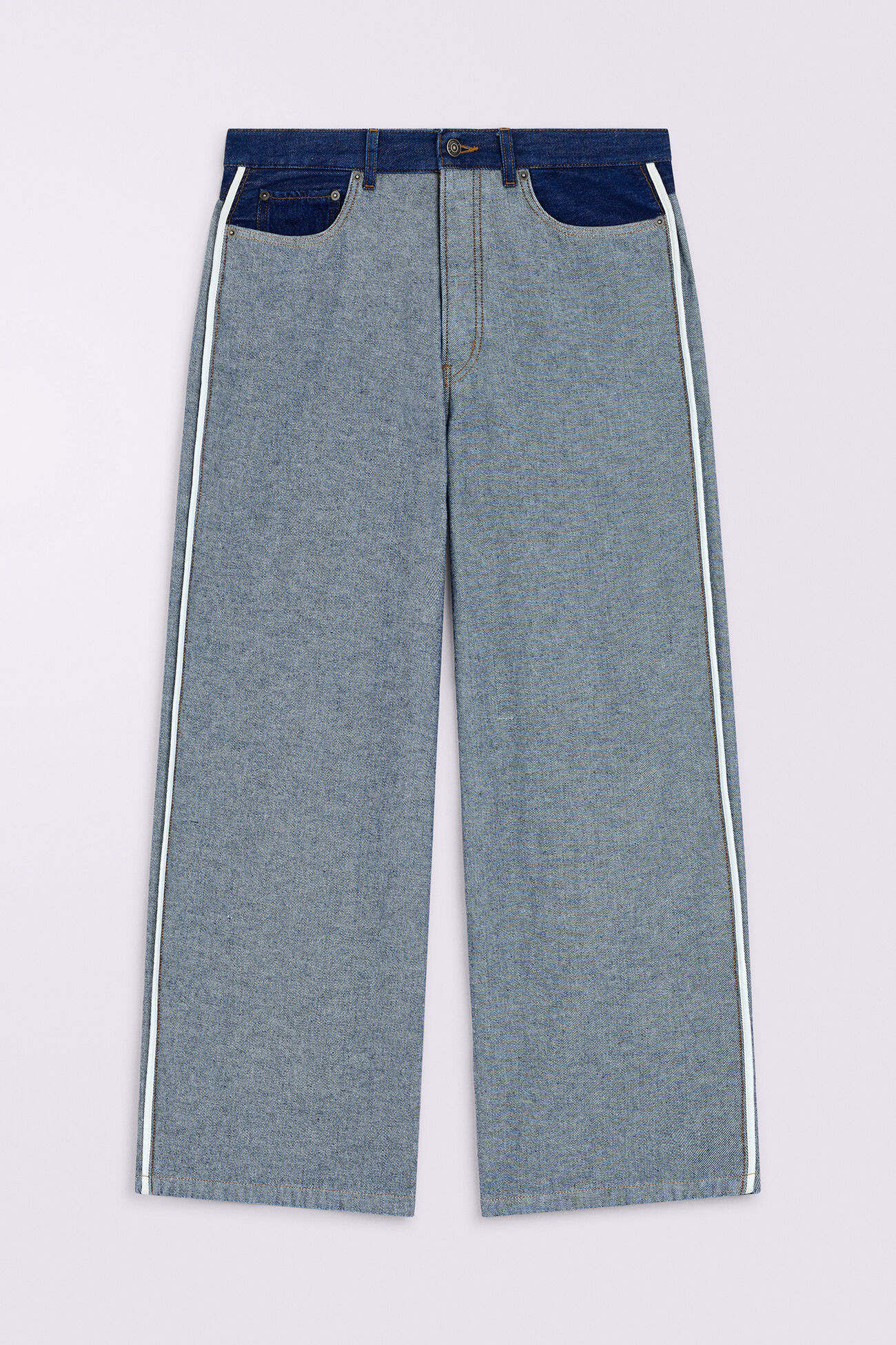 Inside Out Baggy Jeans Deep Blue