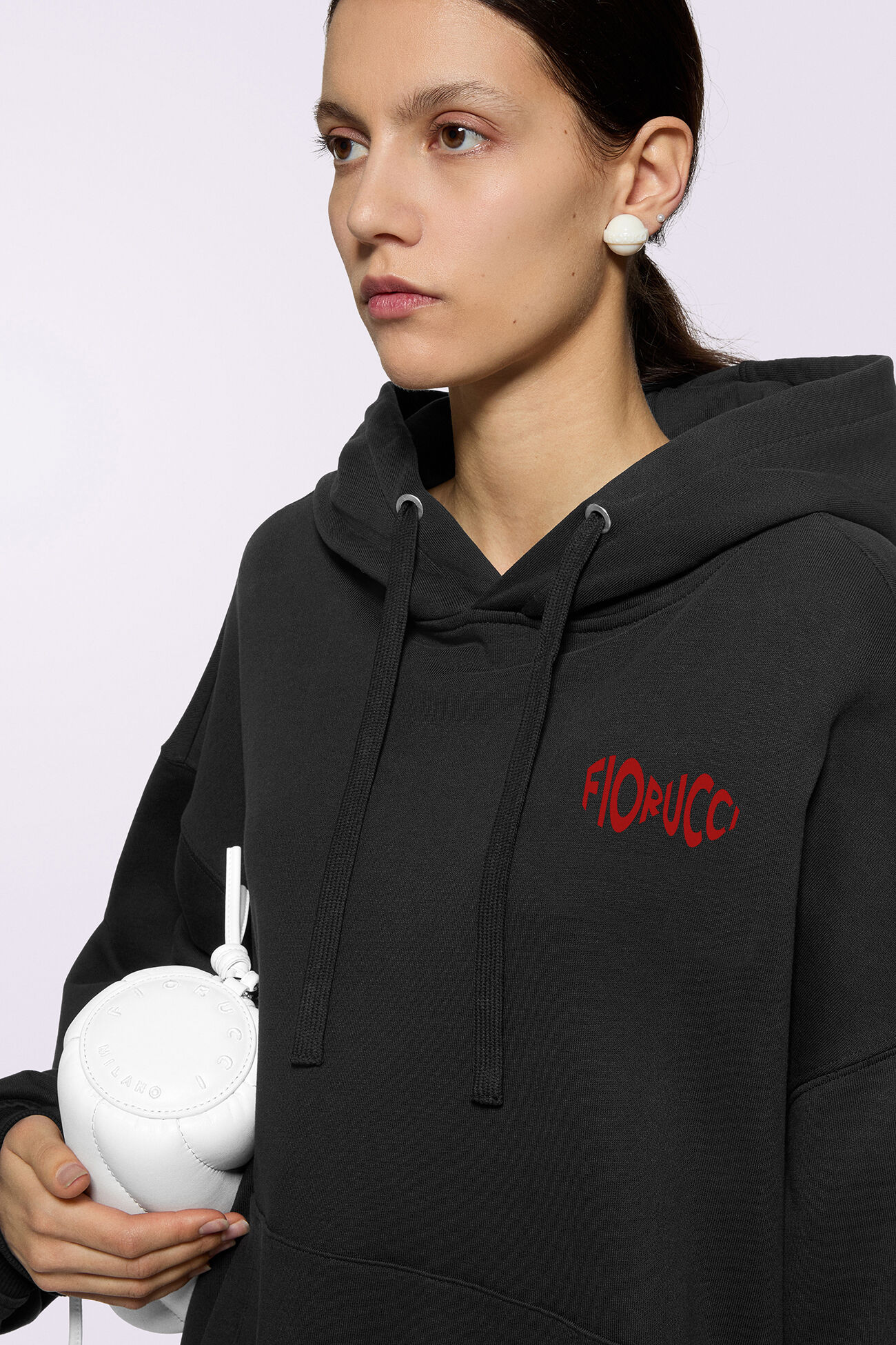 Cherry Mouth Hoodie Black