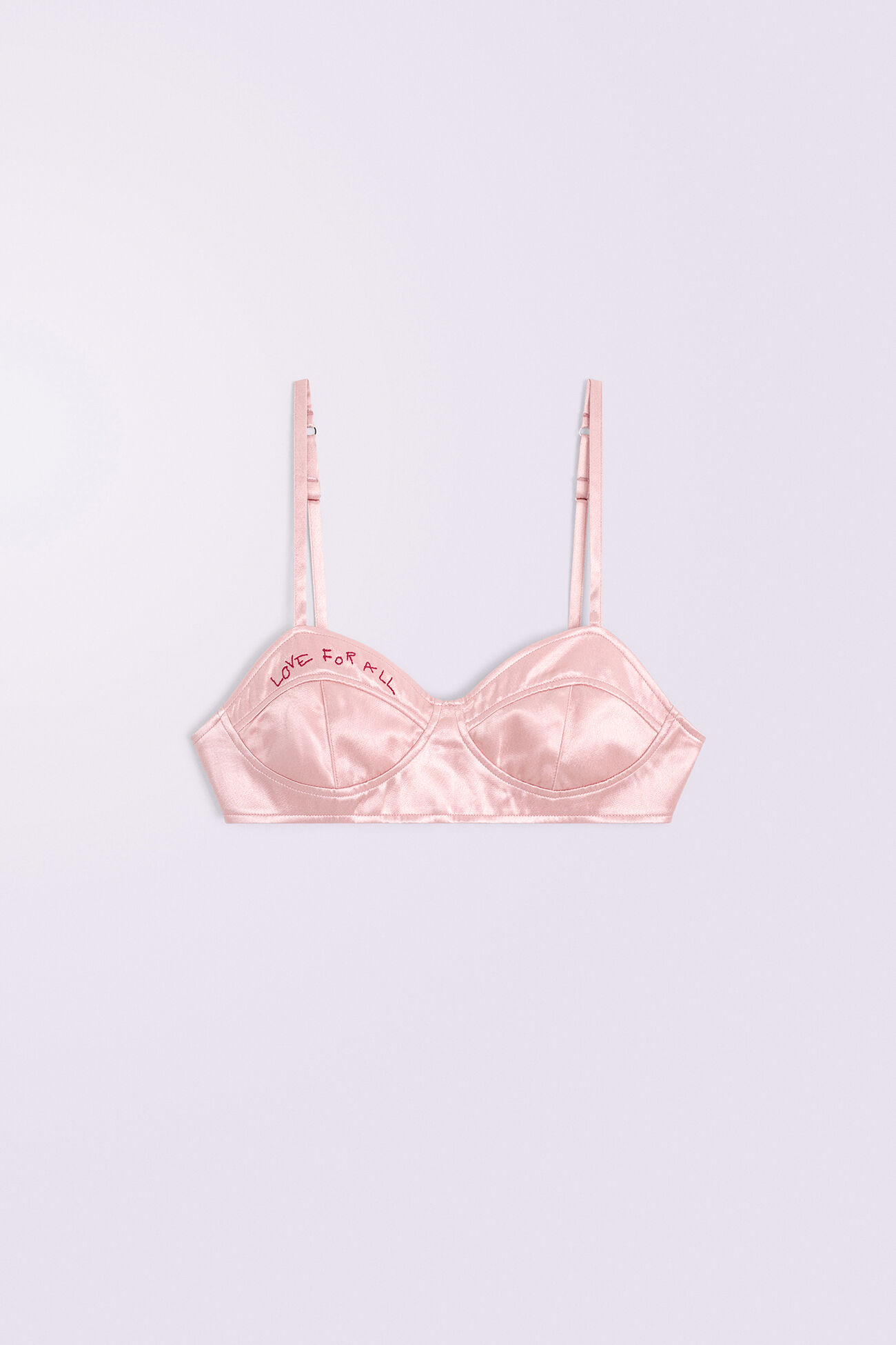 Embroidered Bralette Pink