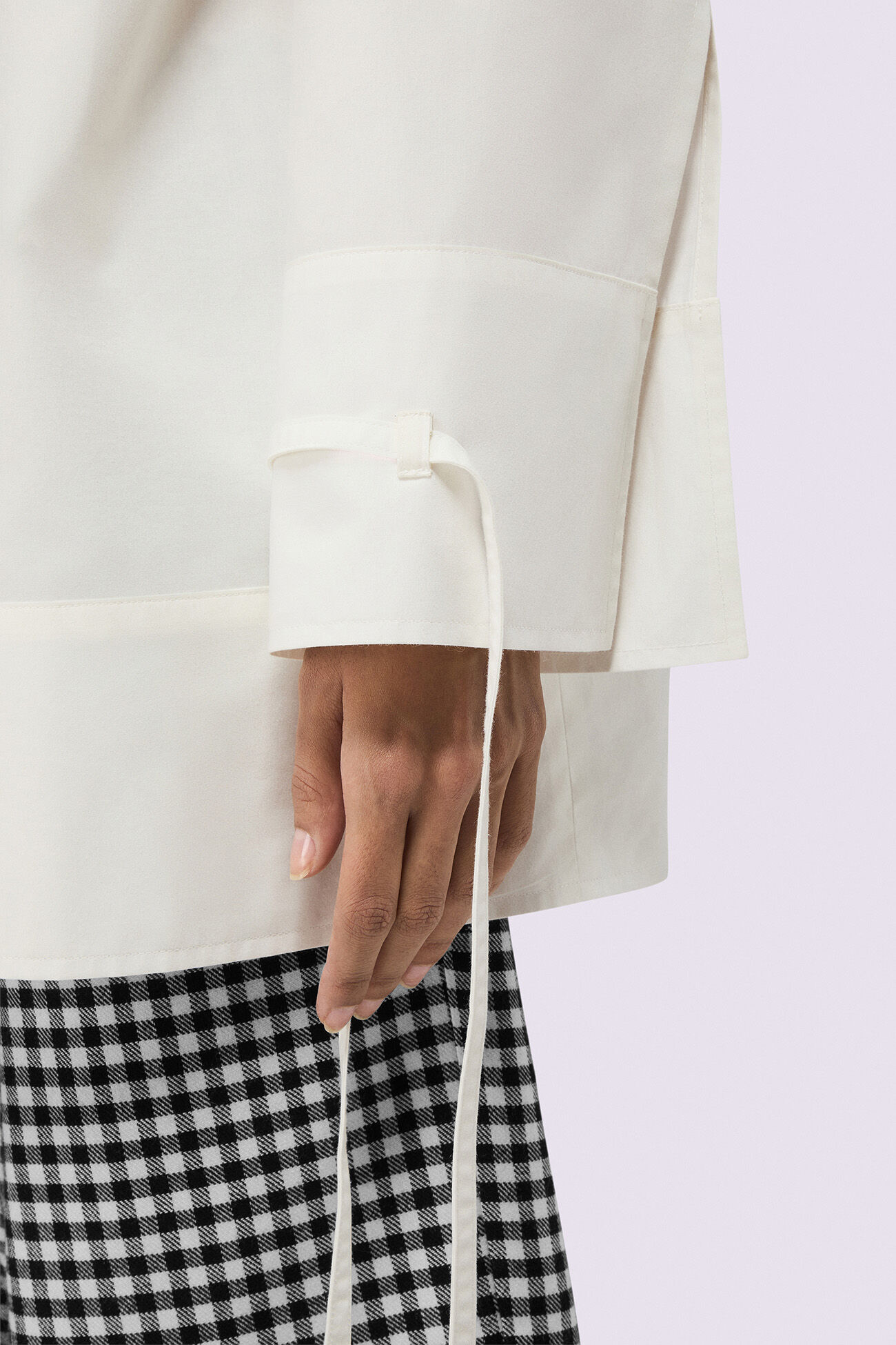 Drawstring Shirt White