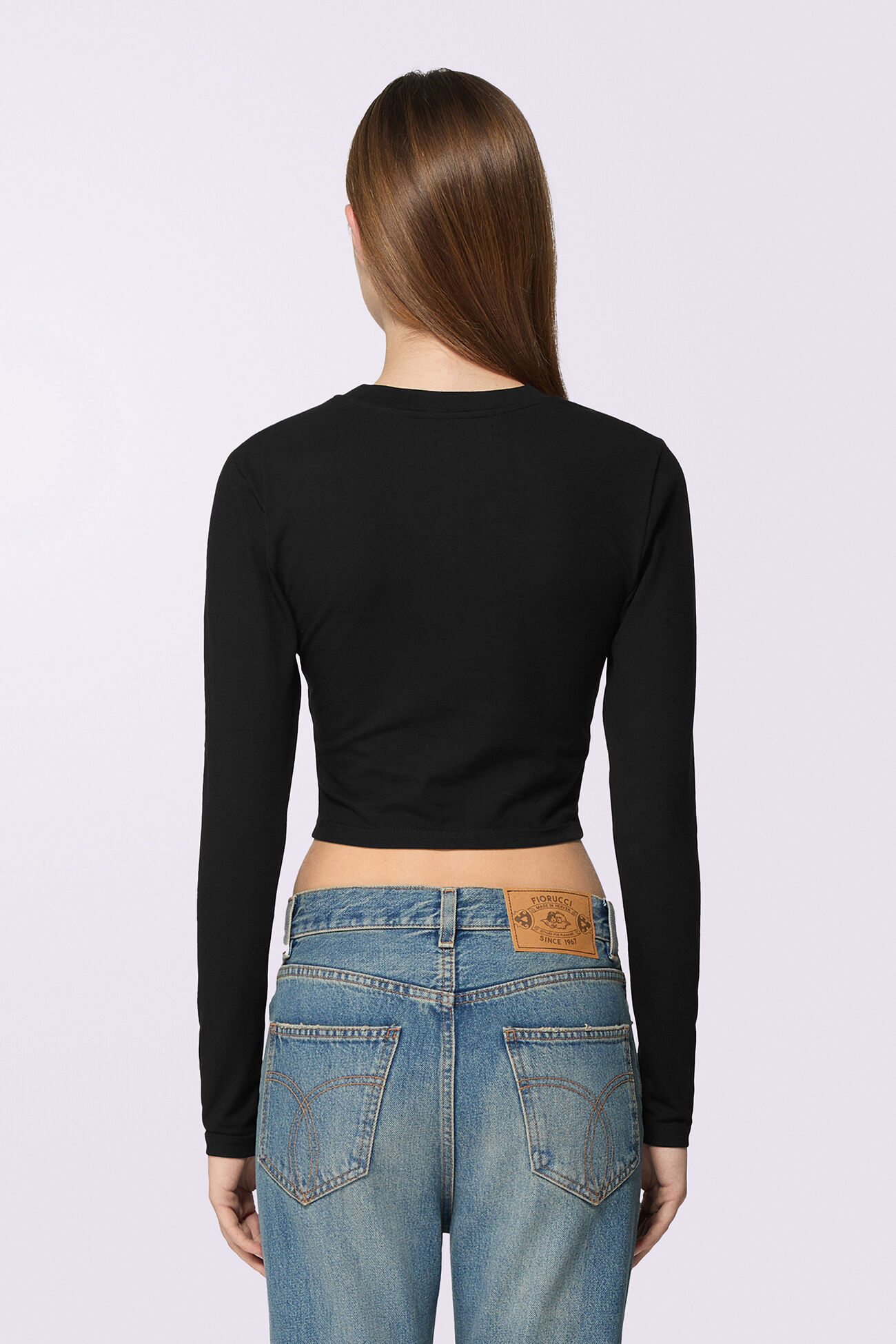Angels Patch Long Sleeve Top Black