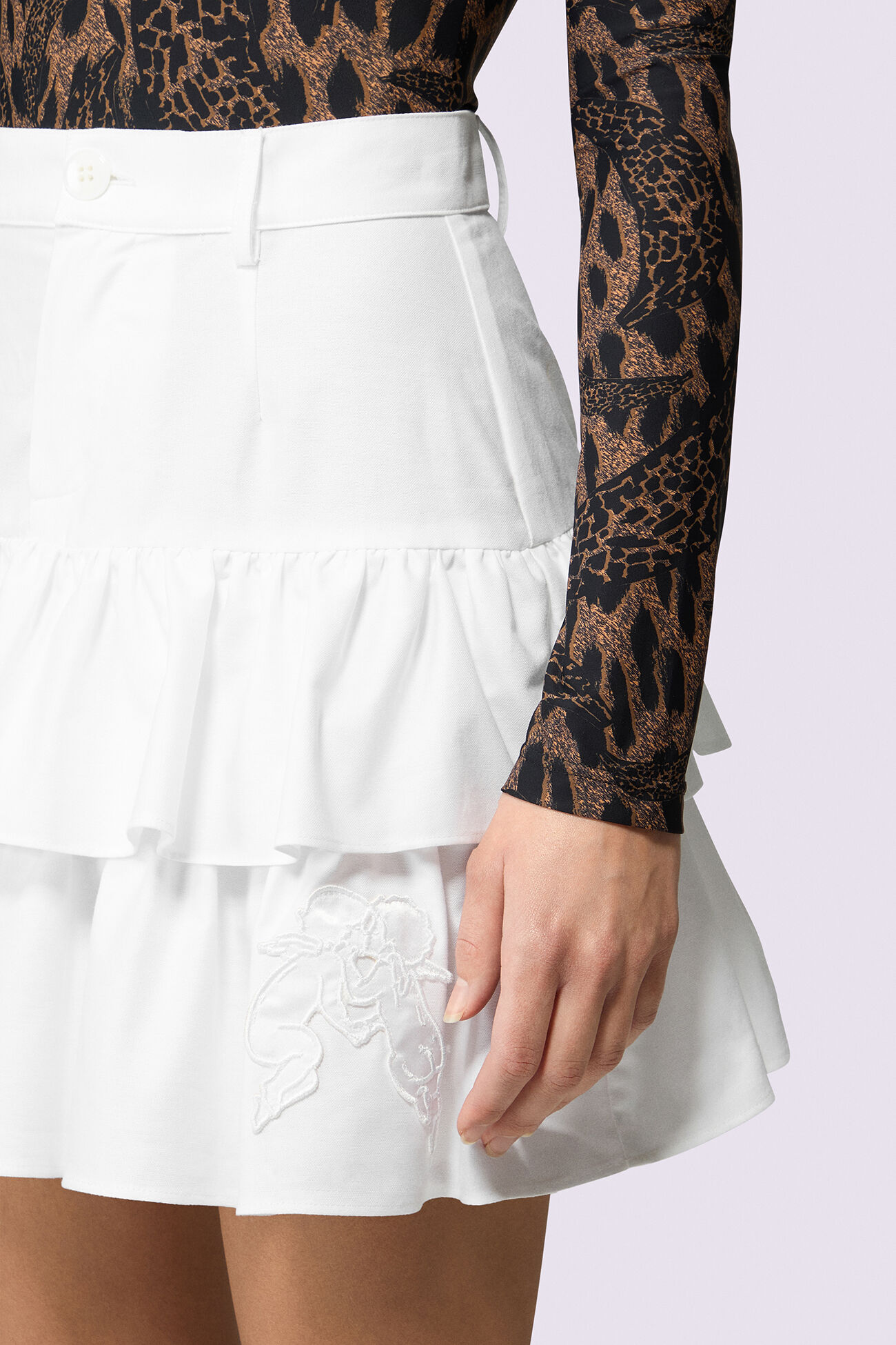 Kissing Angels Mini Skirt White