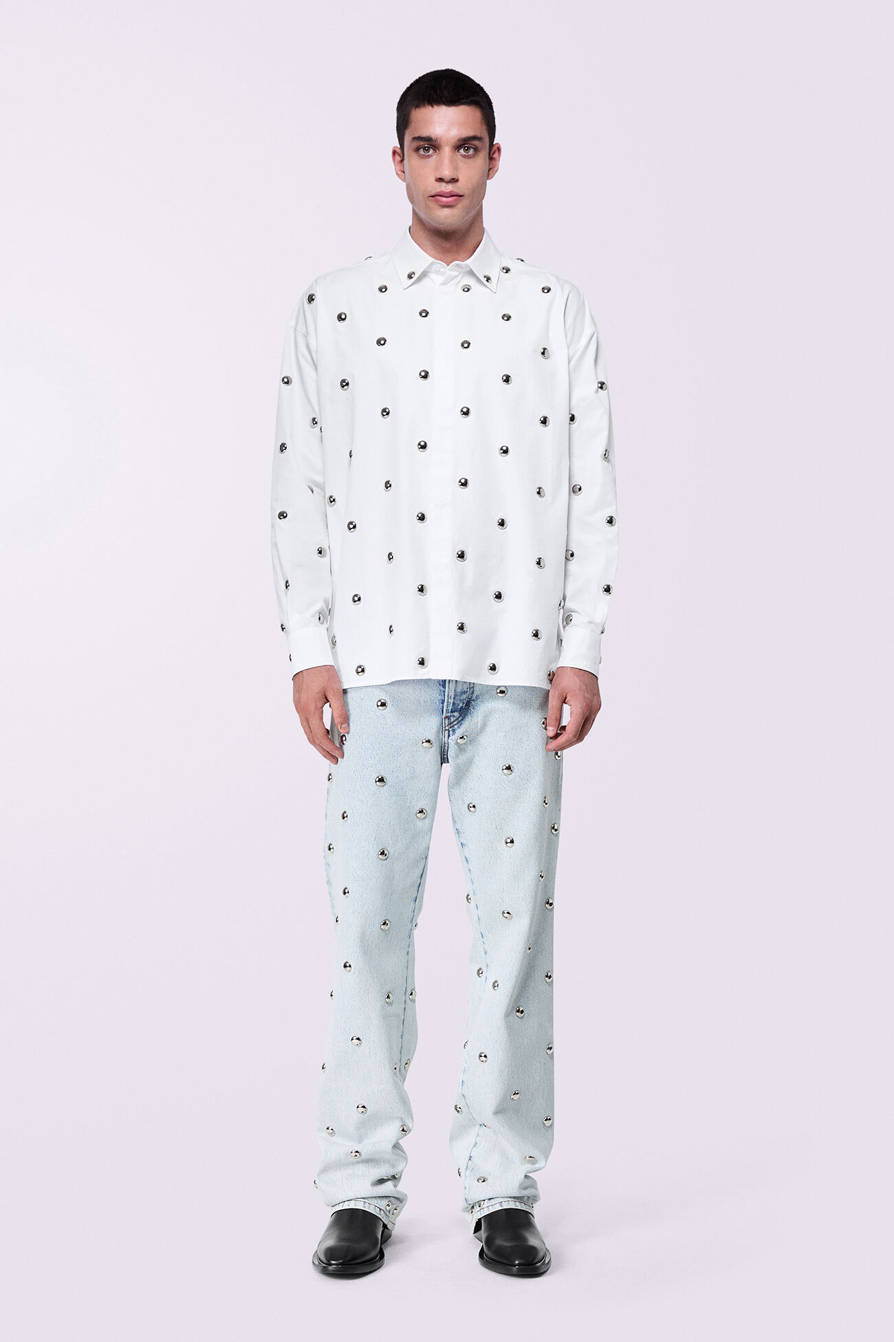 Stud Shirt White