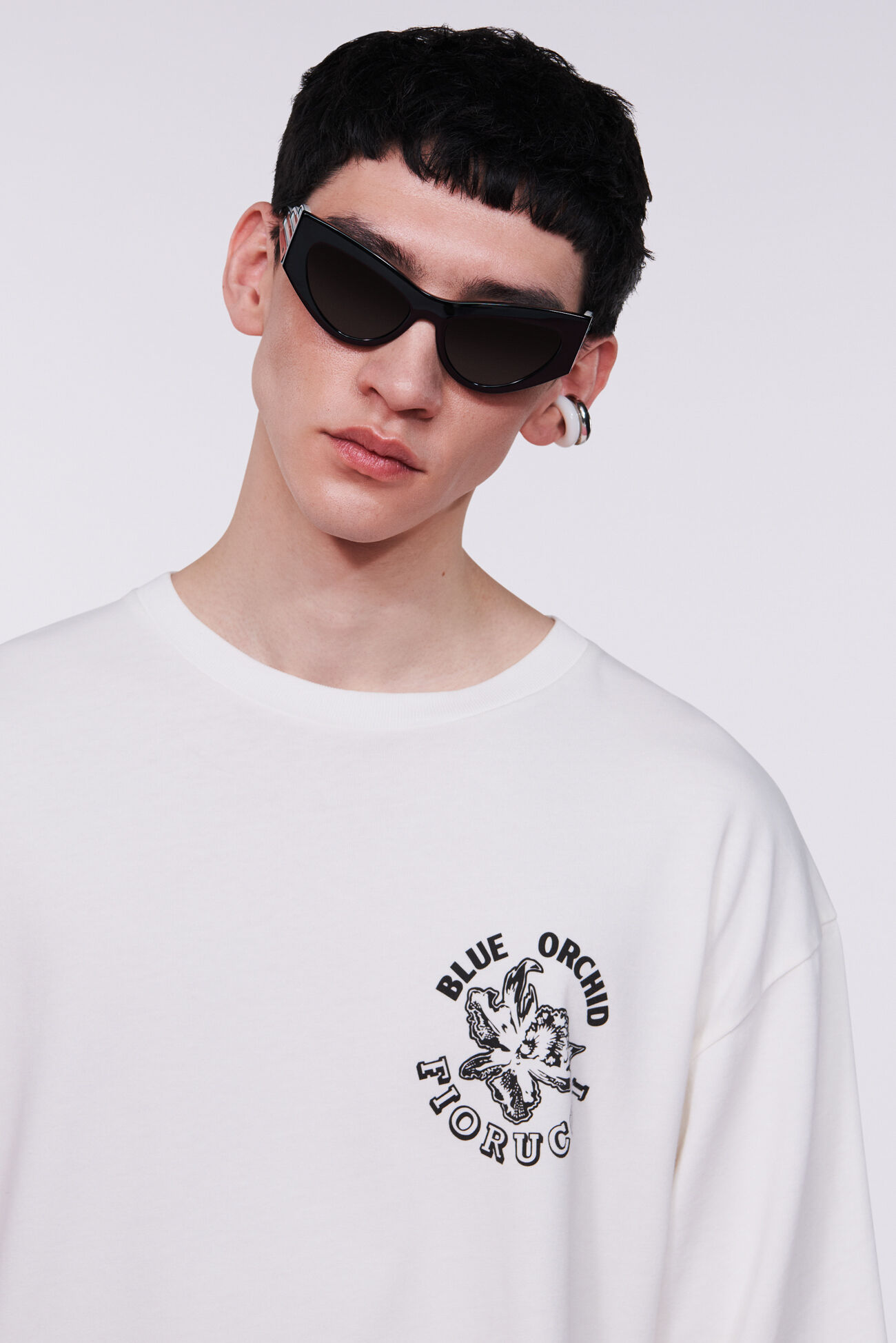 Orchid Graphic T-Shirt White