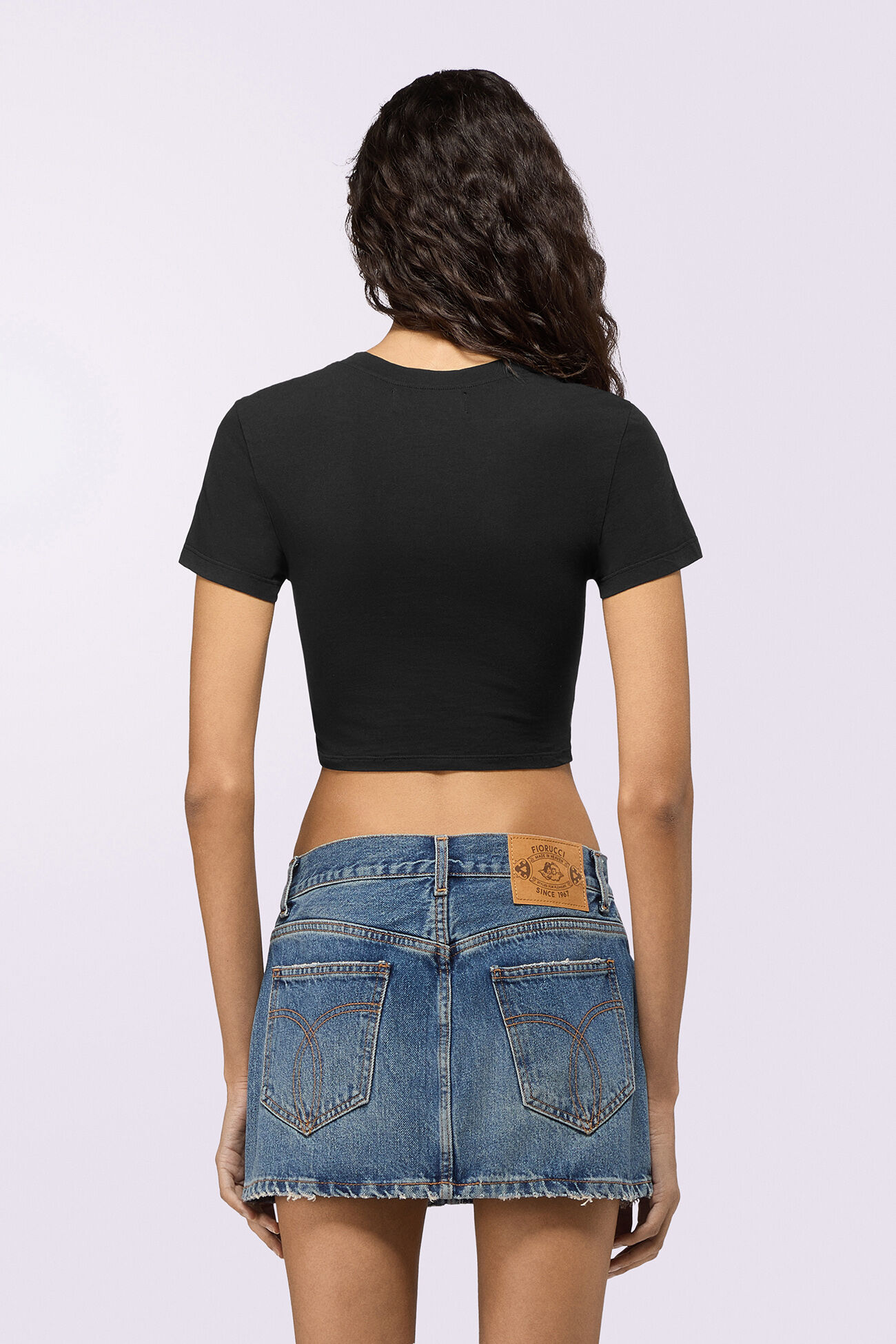 Cherry Mouth Graphic Baby T-Shirt Black