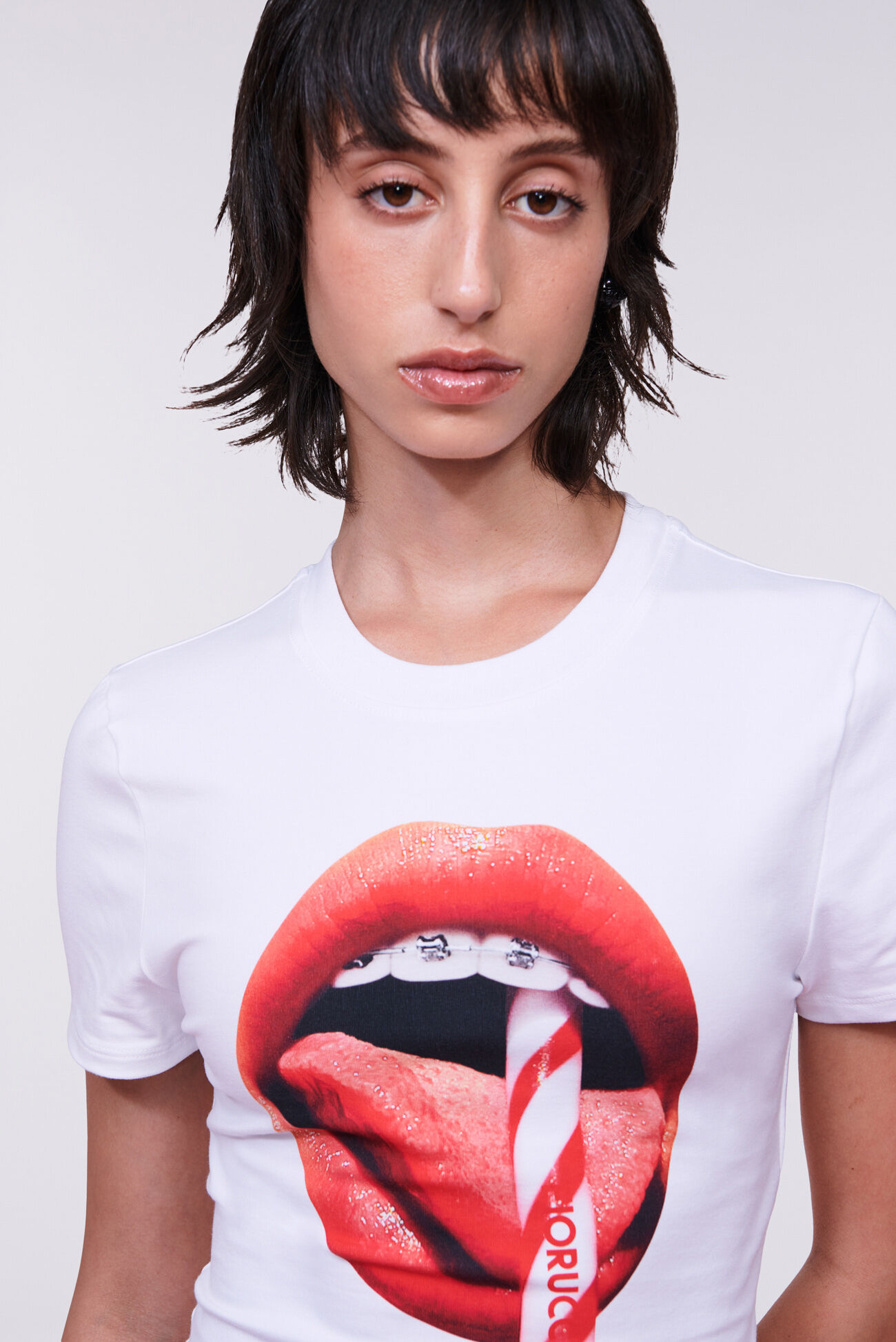 Mouth Graphic Baby T-Shirt White