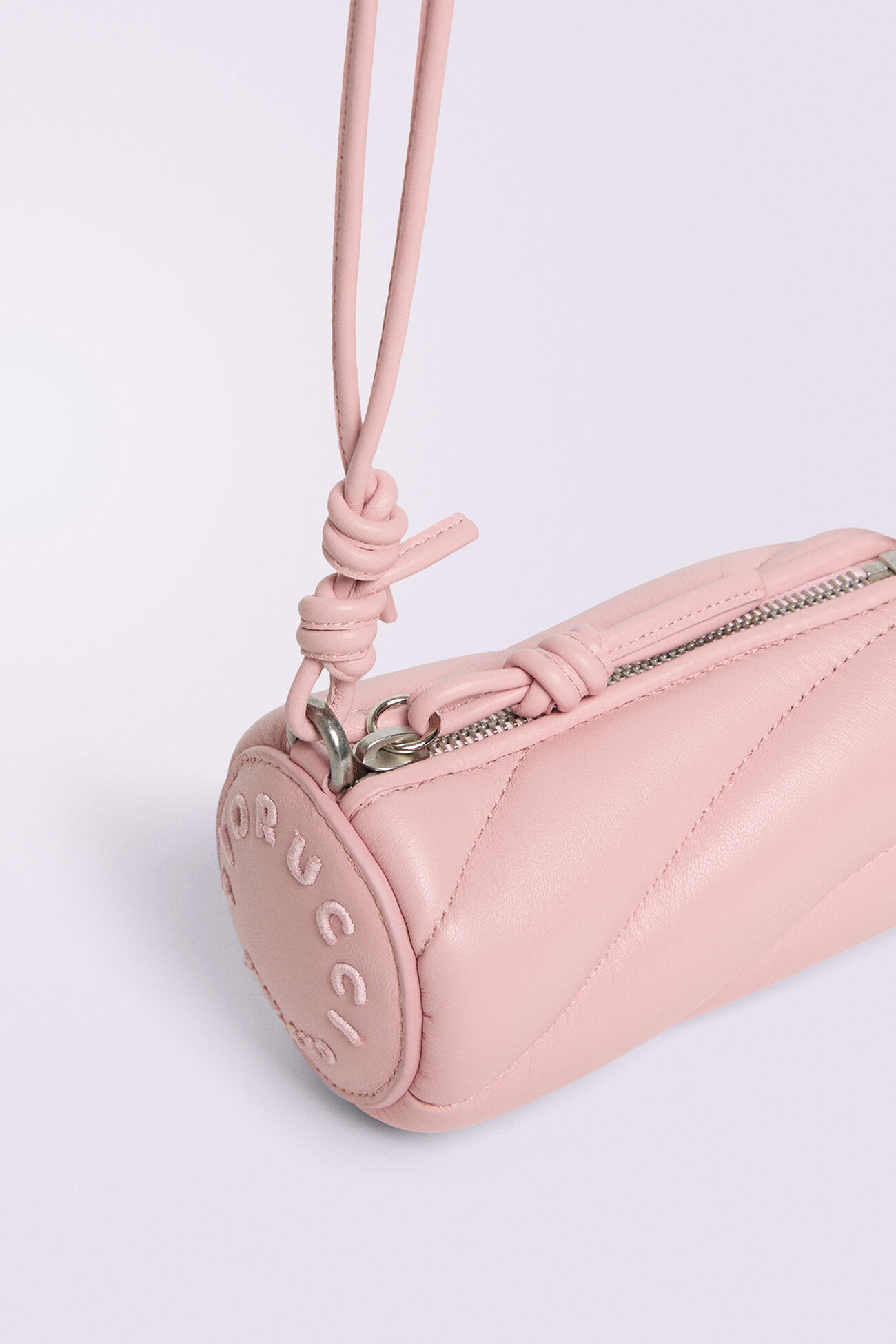 Mella Leather Micro Bag Pink