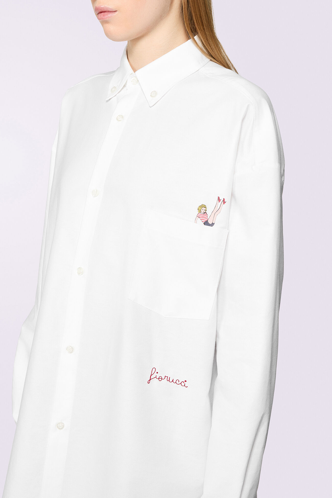 Pin Up Lover Shirt White