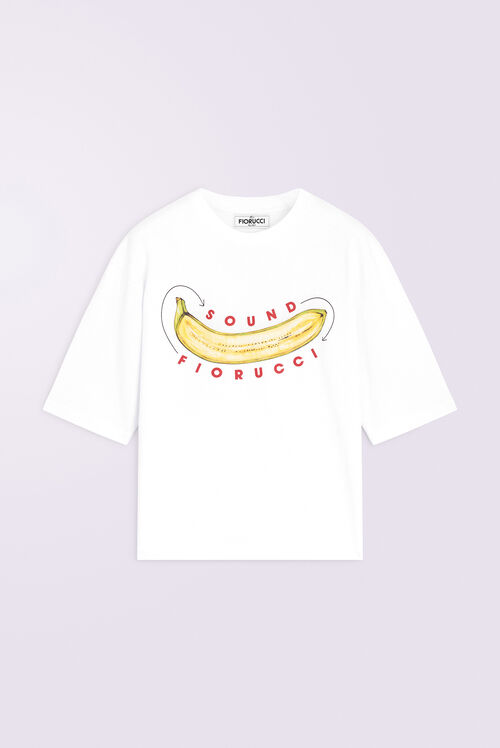 Unisex Banana Sound T-Shirt White