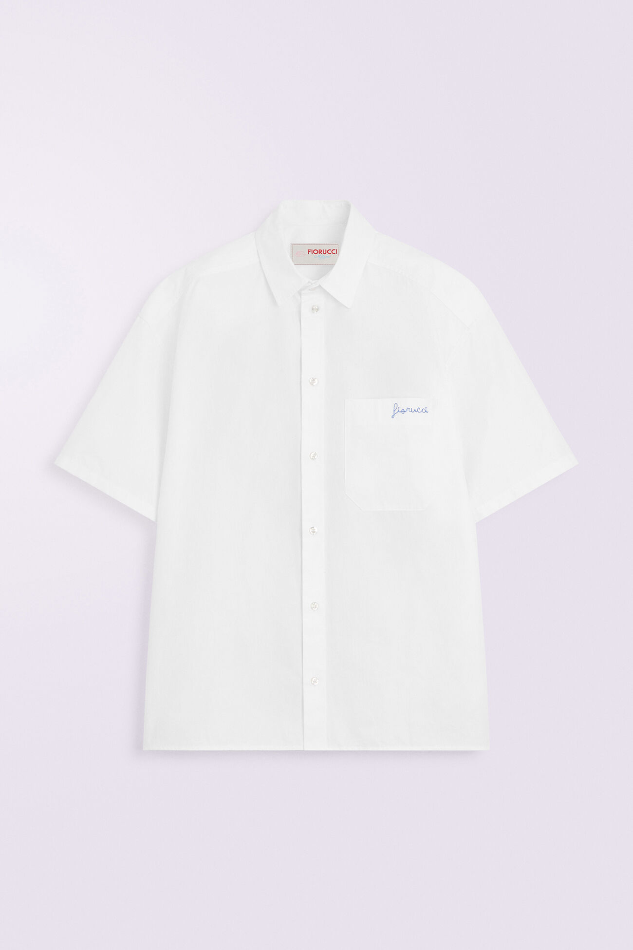 Logo Stripe Shirt White