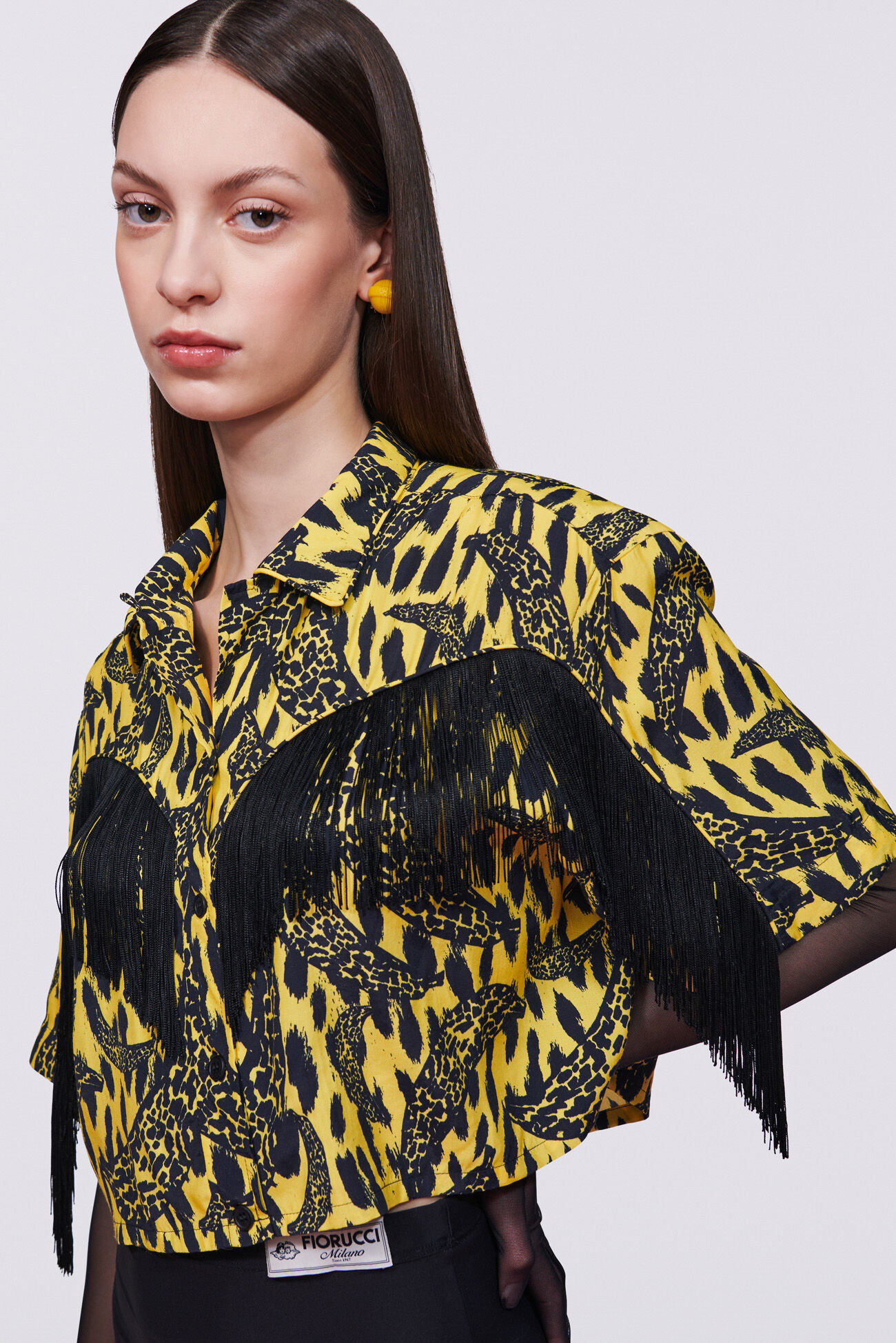 Banimalier Fringe Shirt Yellow