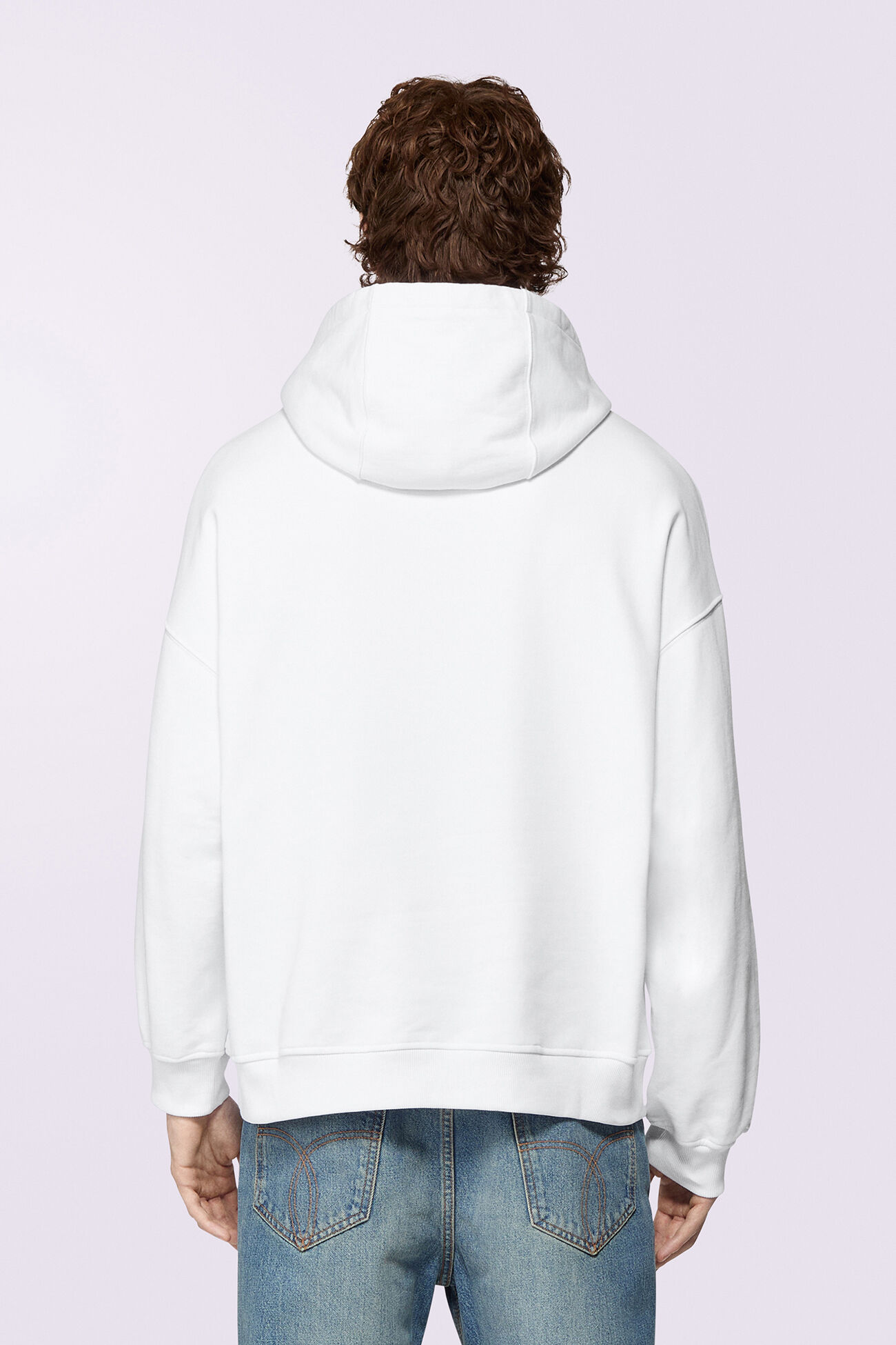 Unisex Mouth Graphic Hoodie White