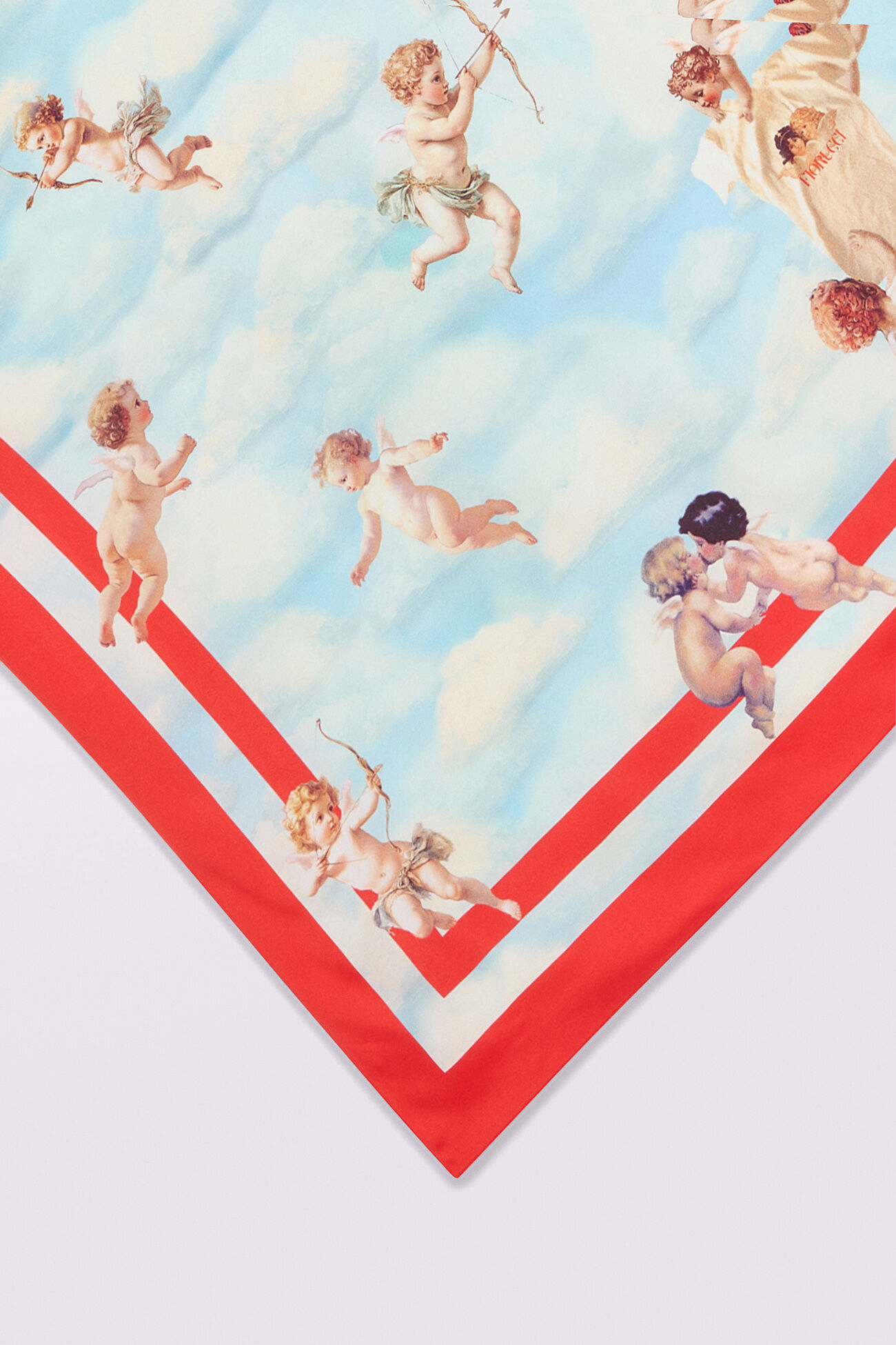 Beatitudo Print Scarf Blue