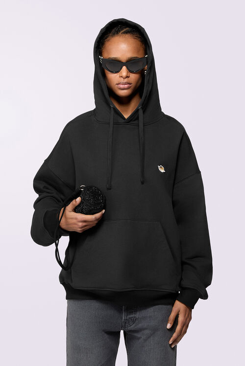 Angels Patch Hoodie Black