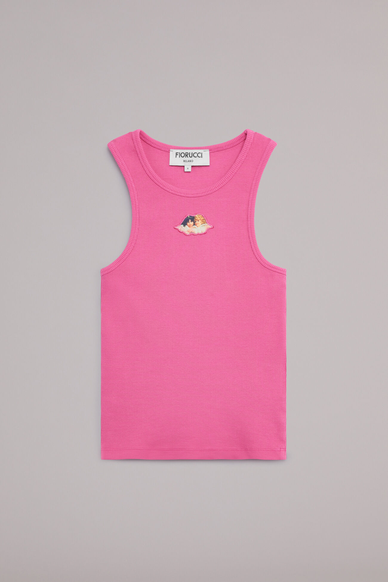 Icon Angels Ribbed Vest Pink